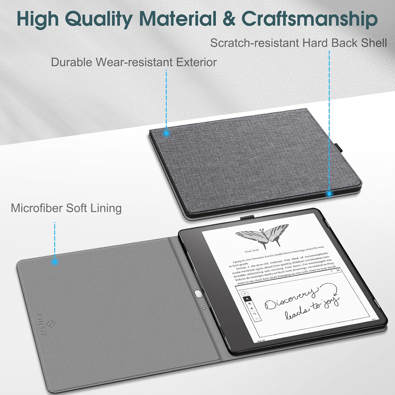 ESTUCHE FINTIE SLIMSHELL PARA KINDLE SCRIBE 10.2' 2024/2022 GRIS - 4