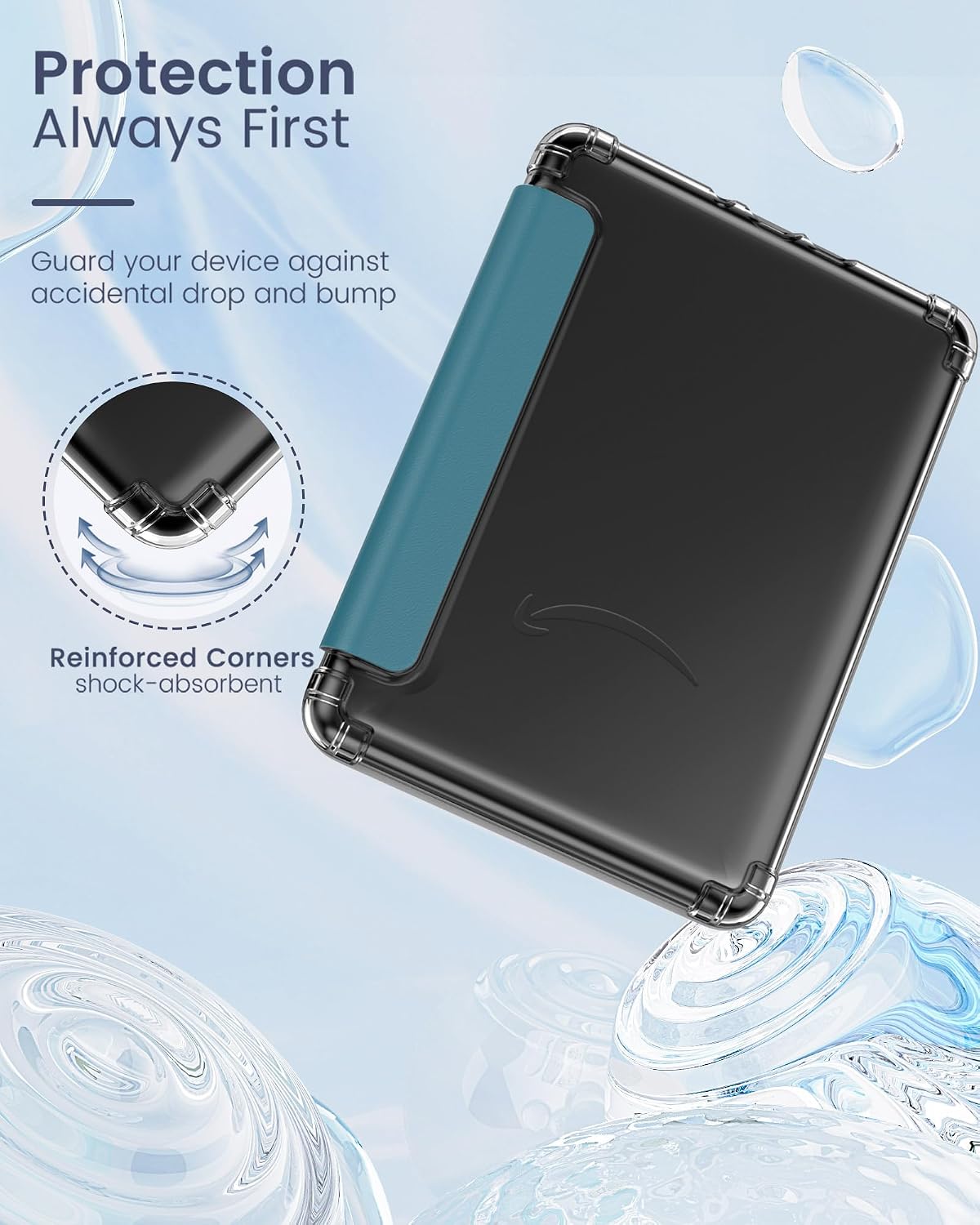 ESTUCHE MOKO PARA KINDLE PAPERWHITE 12ª GEN Y COLORSOFT 2024 TURQUESA - 3