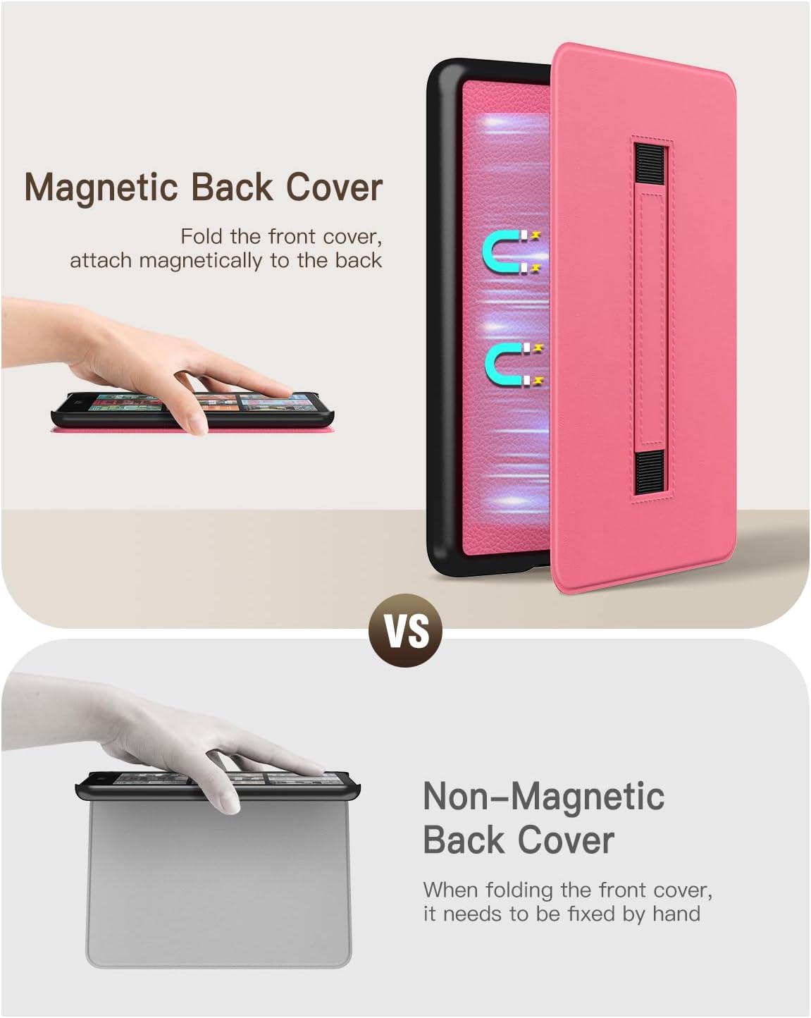 ESTUCHE MOKO PARA KINDLE PAPERWHITE 7' 12ª GEN 2024 Y COLORSOFT MAGENTA - 4