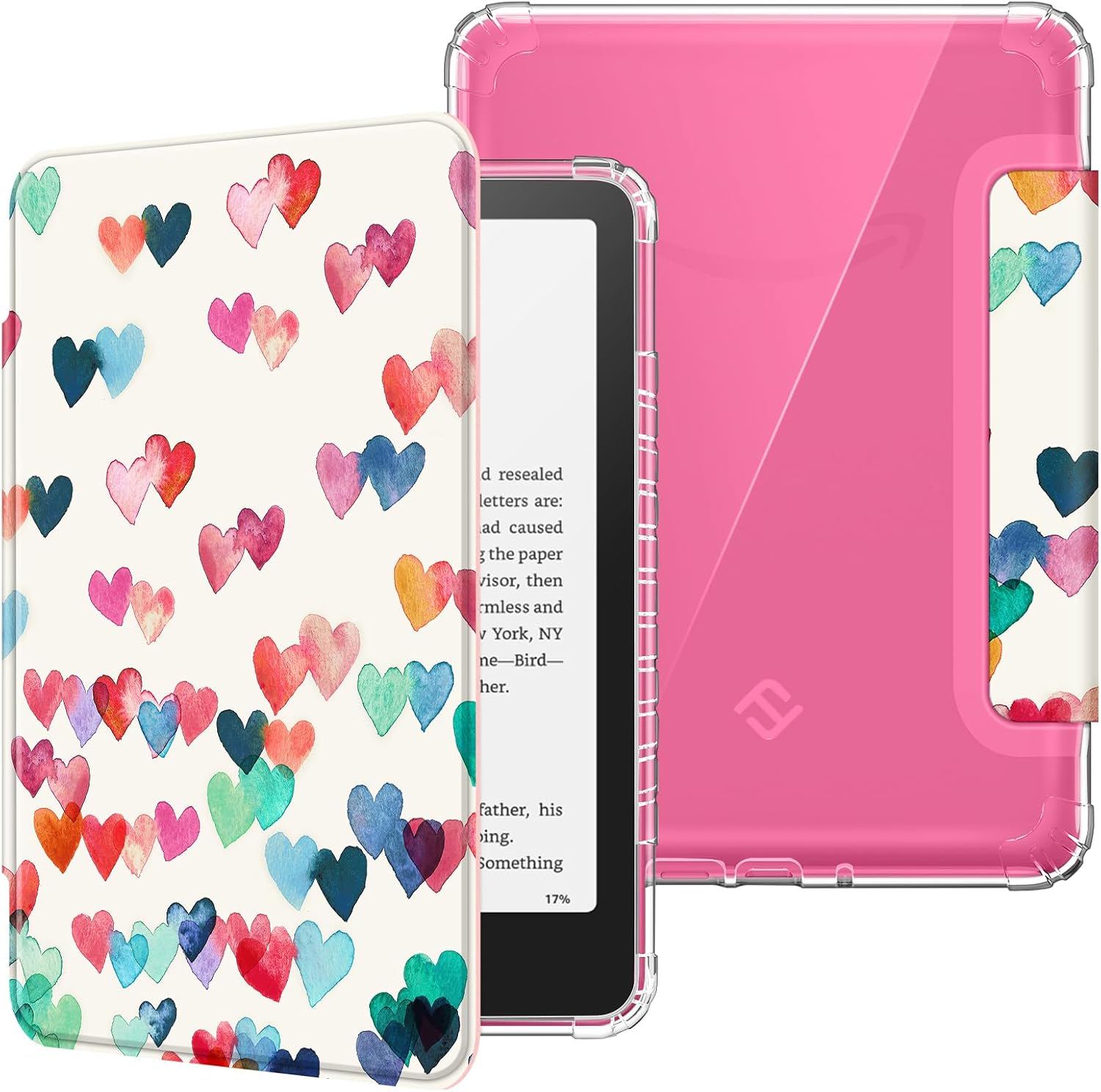ESTUCHE TRANSPARENTE PARA KINDLE PAPERWHITE 7' 12ª GEN 2024 Y KINDLE COLORSOFT FINTIE - 1