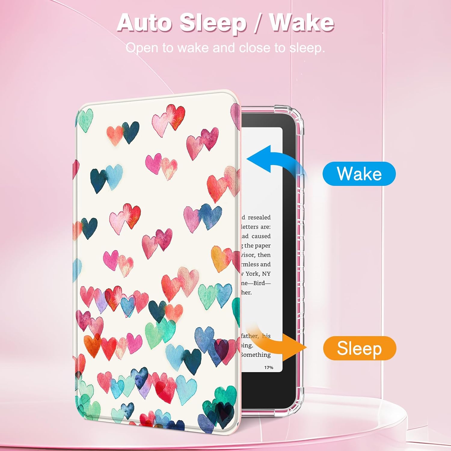 ESTUCHE TRANSPARENTE PARA KINDLE PAPERWHITE 7' 12ª GEN 2024 Y KINDLE COLORSOFT FINTIE - 3