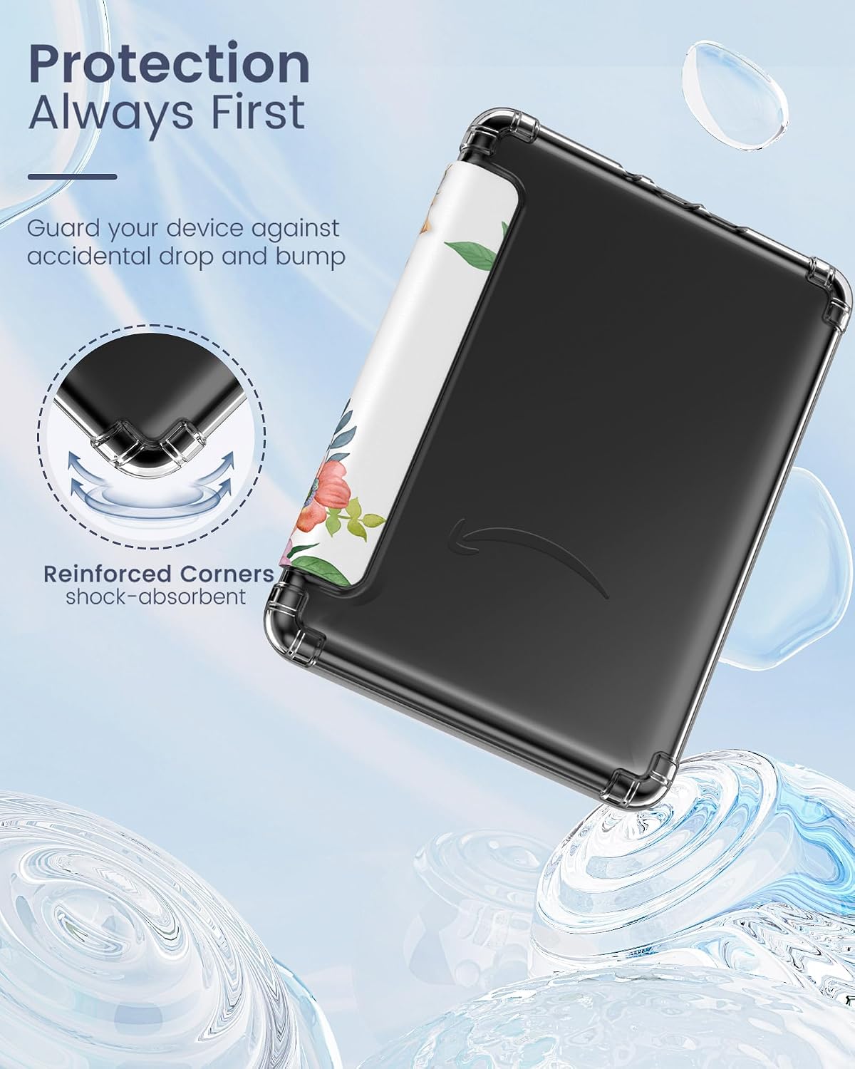 ESTUCHE MOKO PARA KINDLE PAPERWHITE 12ª GEN Y COLORSOFT 2024 FLORES AROMÁTICAS - 3