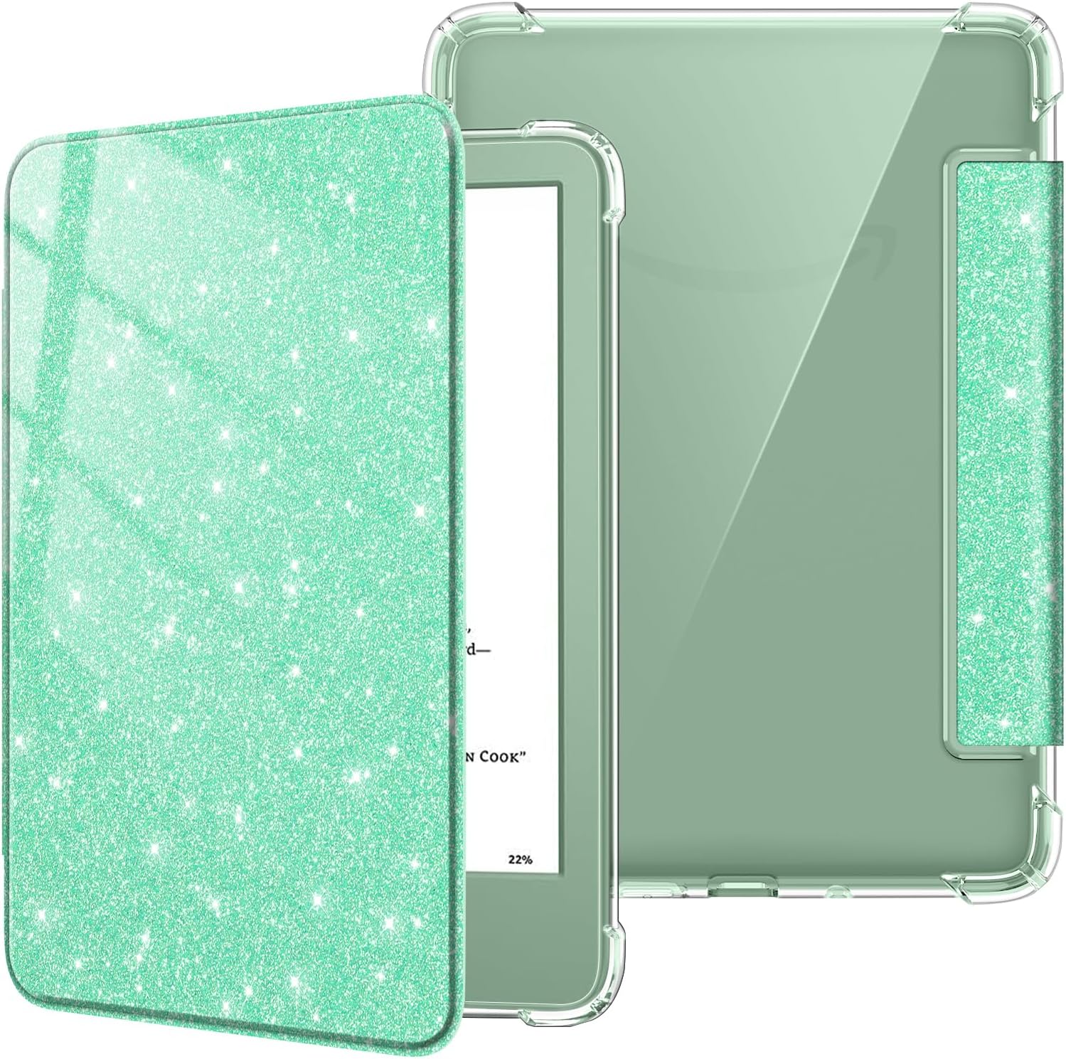 ESTUCHE FINTIE SLIM TPU PARA KINDLE 6' 11ª GENERACIÓN 2024/2022 VERDE BRILLANTE - 1