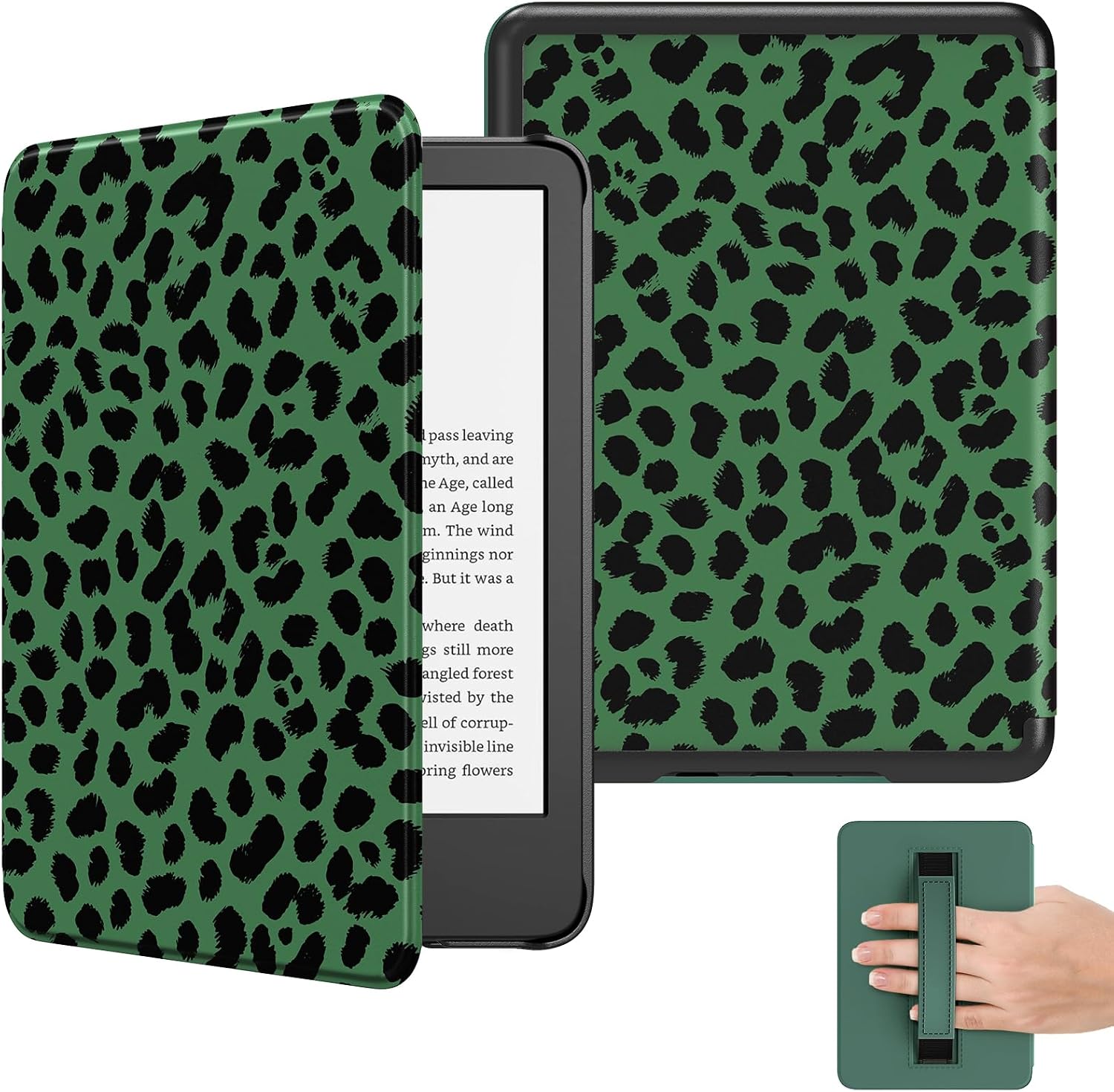 ESTUCHE MOKO PARA LECTOR ELECTRÓNICO 6' 11ª GENERACIÓN 2024/2022 VERDE LEOPARDO - 1