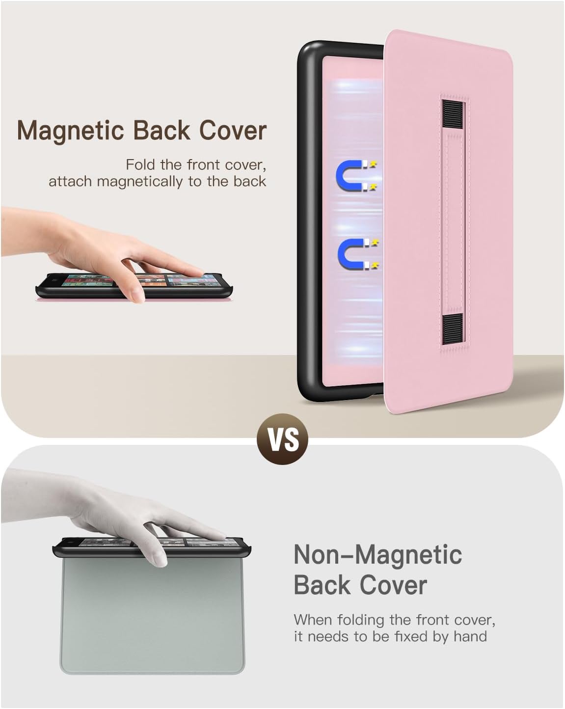 ESTUCHE MOKO PARA KINDLE PAPERWHITE 7' 12ª GEN 2024 Y COLORSOFT ROSADO - 4