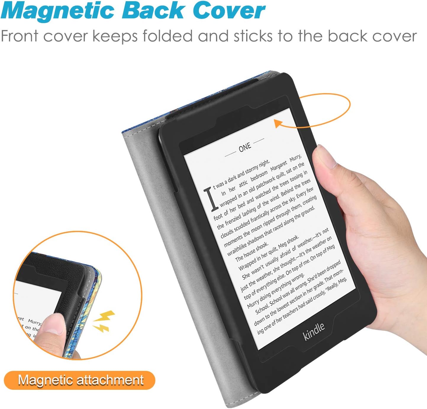 ESTUCHE FINTIE STAND PARA KINDLE PAPERWHITE 6' 10ª GEN 2018 NOCHE ESTRELLADA - 5