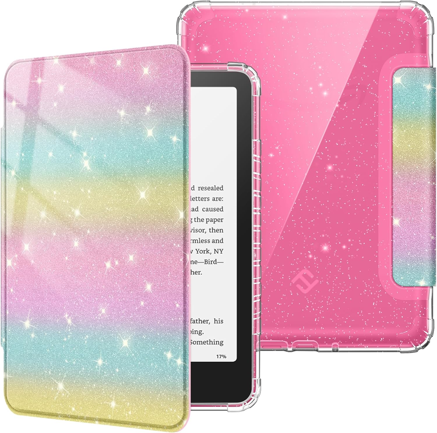 ESTUCHE FINTIE TRANSPARENTE PARA KINDLE PAPERWHITE 7' 12ª GEN 2024 Y KINDLE COLORSOFT - 1