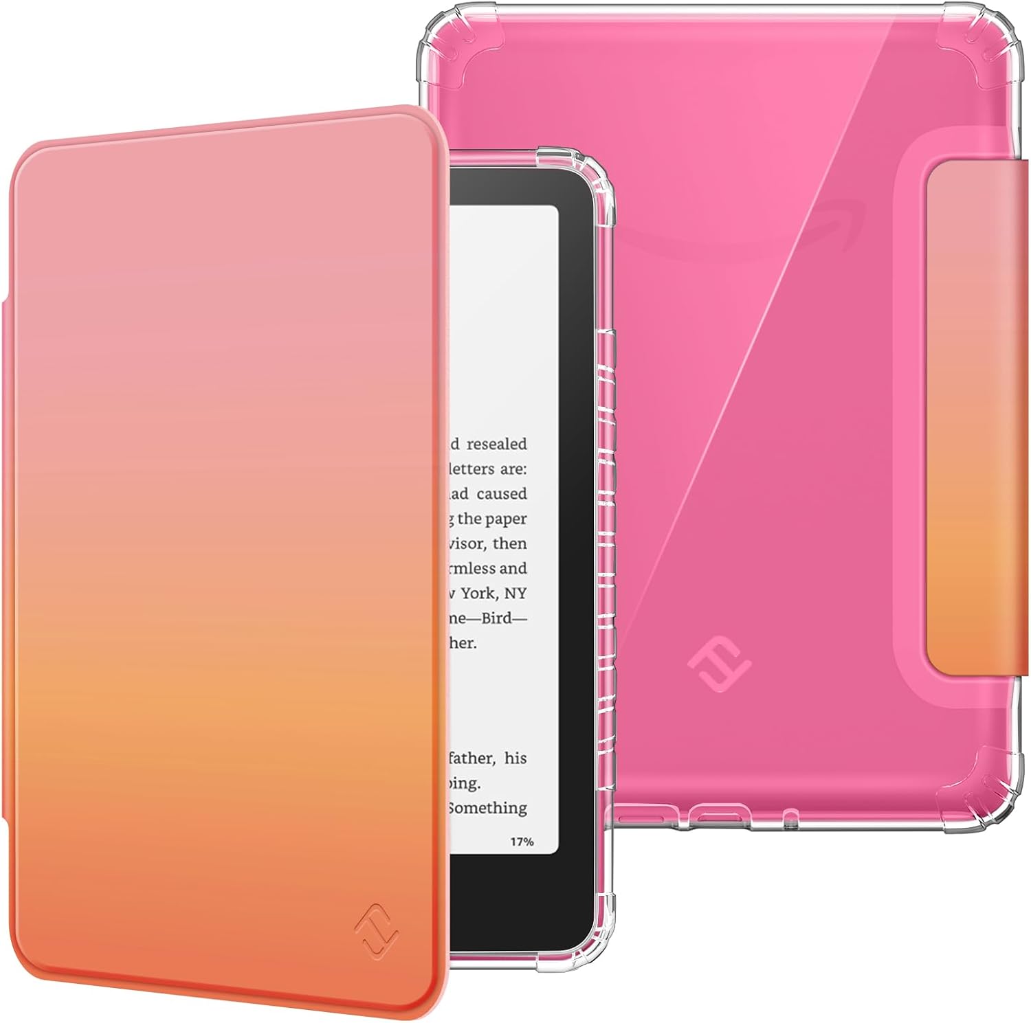 ESTUCHE FINTIE TRANSPARENTE PARA KINDLE PAPERWHITE 7' 12ª GEN 2024 Y KINDLE COLORSOFT - 1