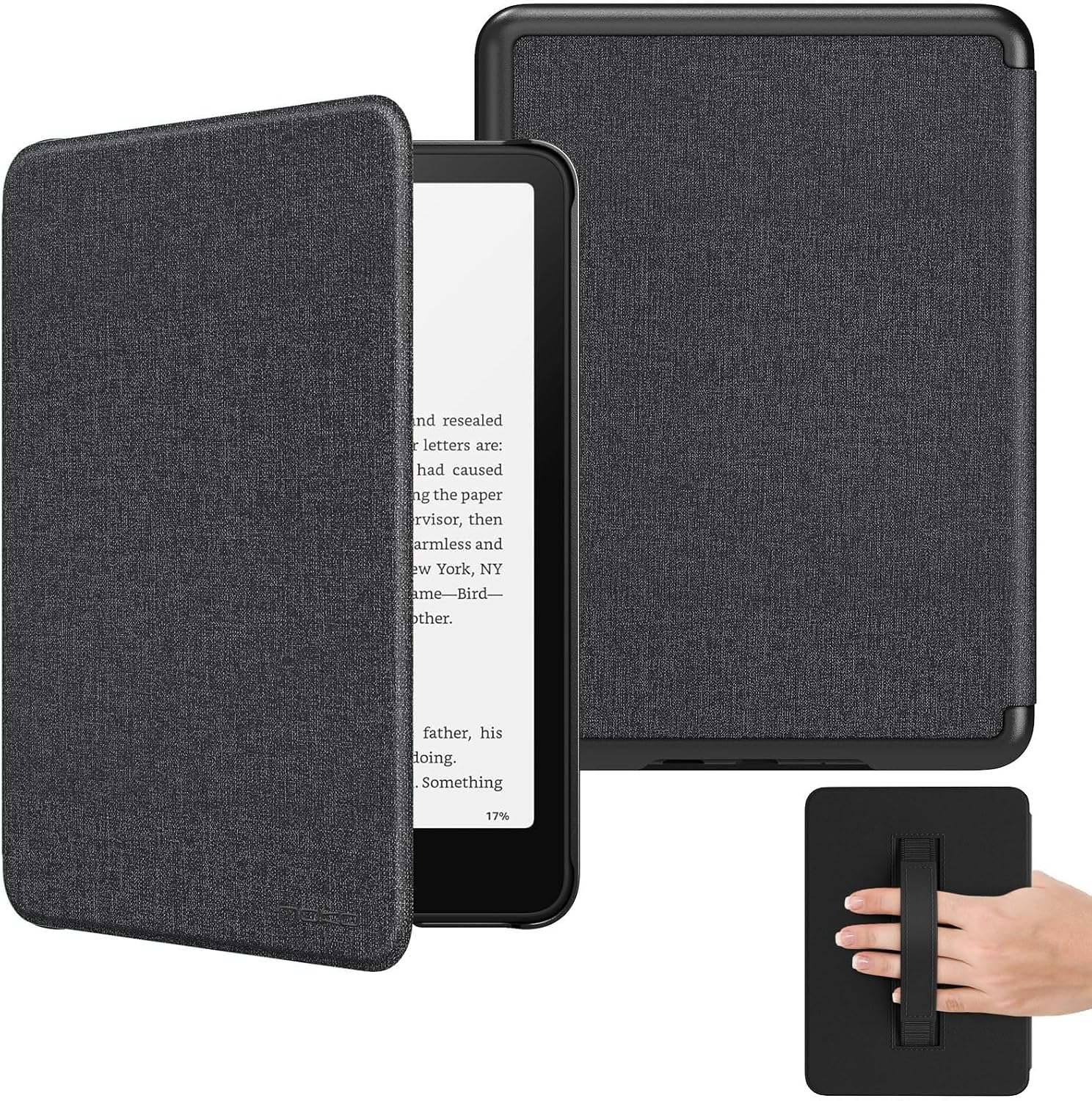 ESTUCHE MOKO PARA KINDLE PAPERWHITE 7' 12ª GEN 2024 Y KINDLE COLORSOFT NEGRO - 1