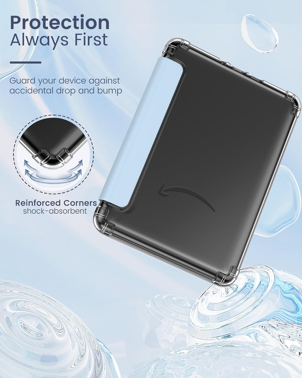 ESTUCHE MOKO PARA KINDLE PAPERWHITE 12ª GEN Y COLORSOFT 2024 AZUL CIELO - 3