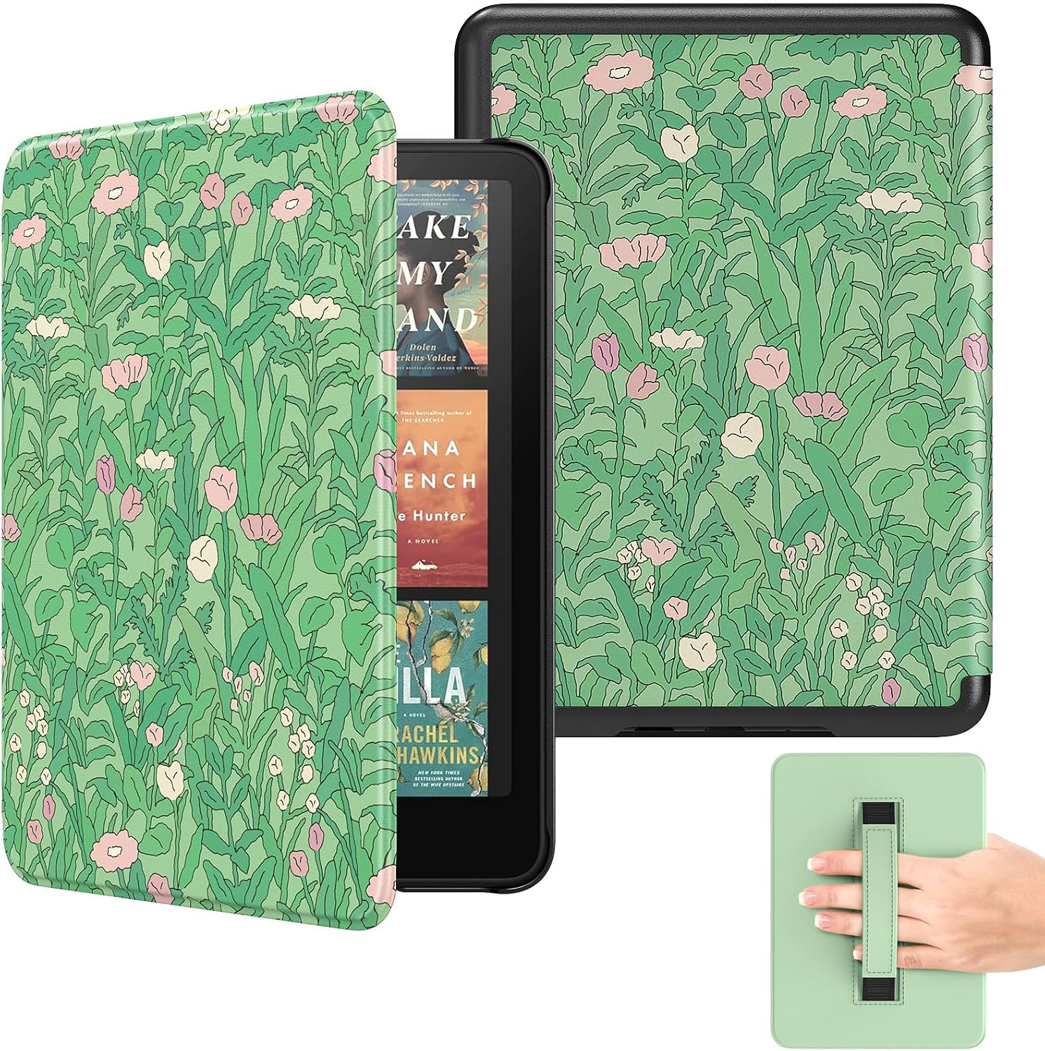 ESTUCHE MOKO PARA KINDLE PAPERWHITE 7' 12ª GEN 2024 VERDE FLORAL - 1