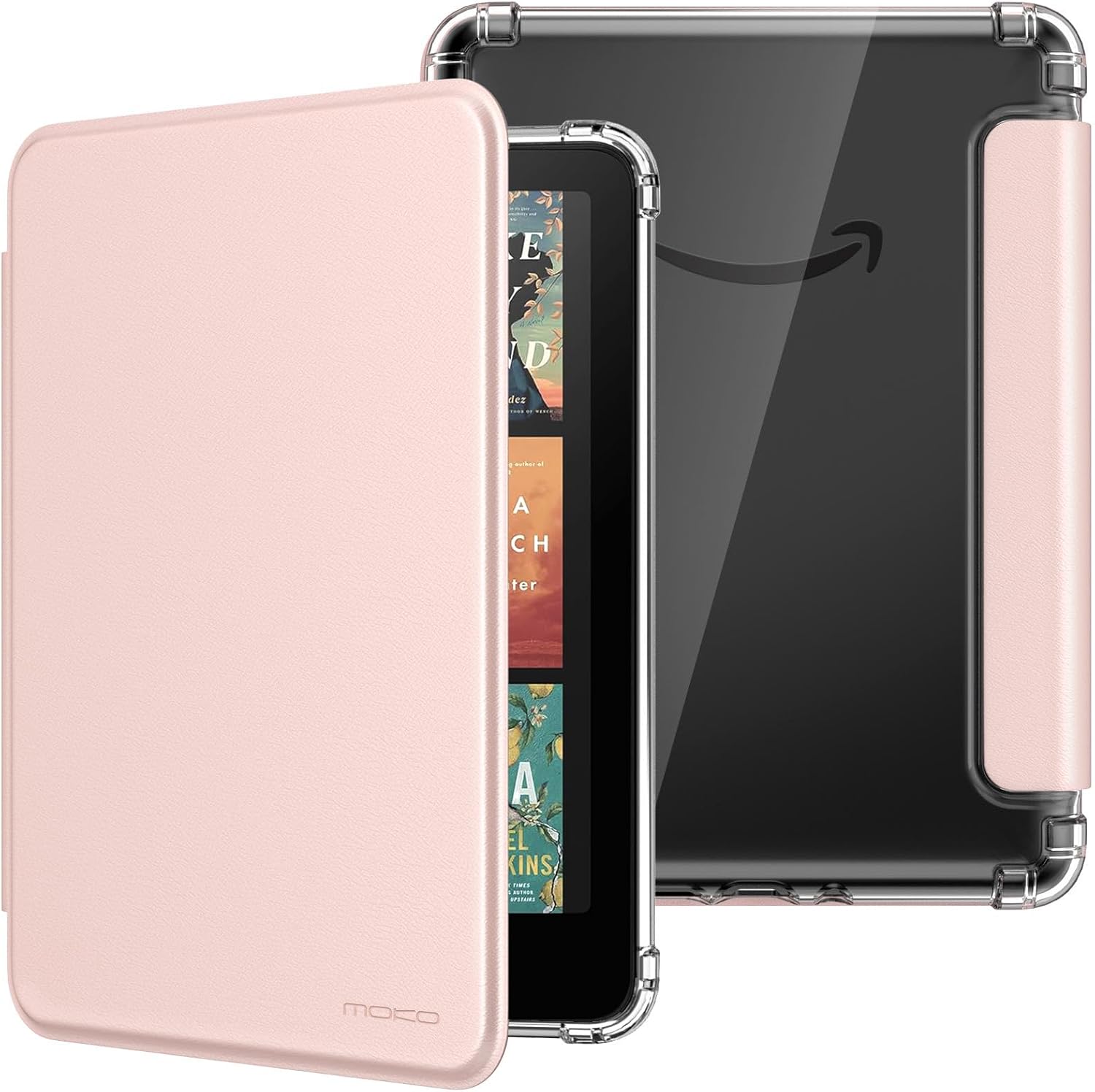 ESTUCHE MOKO PARA KINDLE PAPERWHITE 12TH GEN Y COLORSOFT 2024 ROSA DORADO - 1