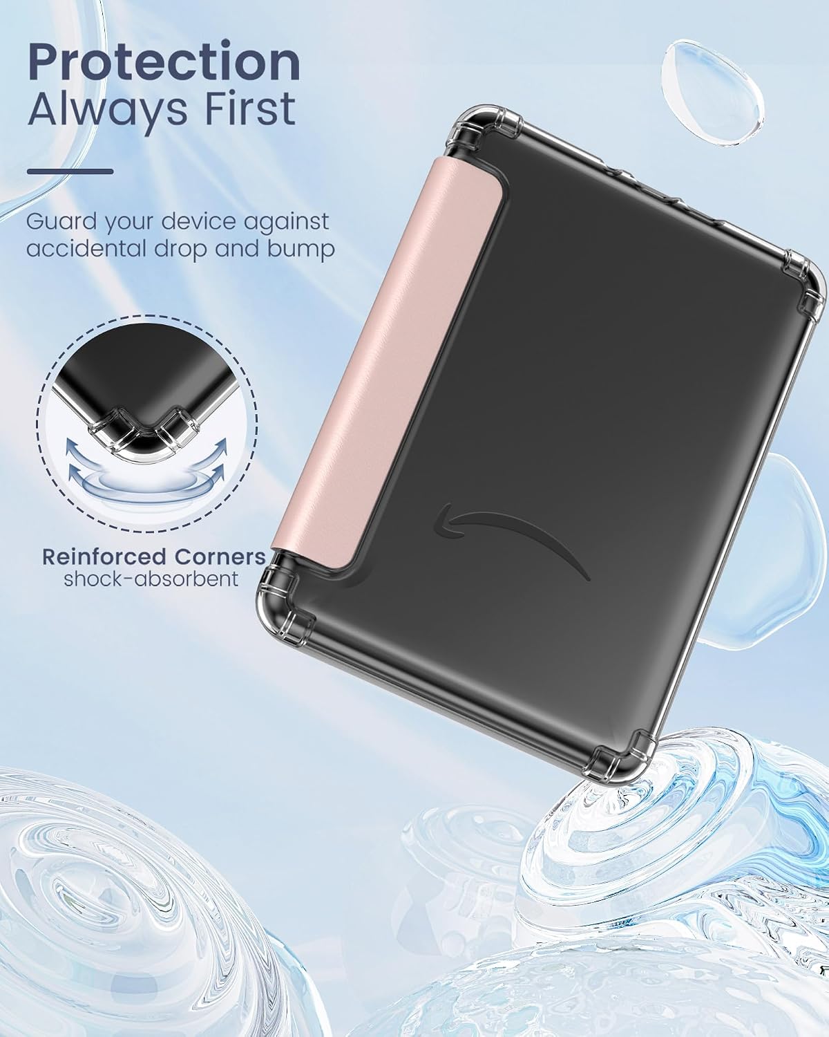 ESTUCHE MOKO PARA KINDLE PAPERWHITE 12TH GEN Y COLORSOFT 2024 ROSA DORADO - 3