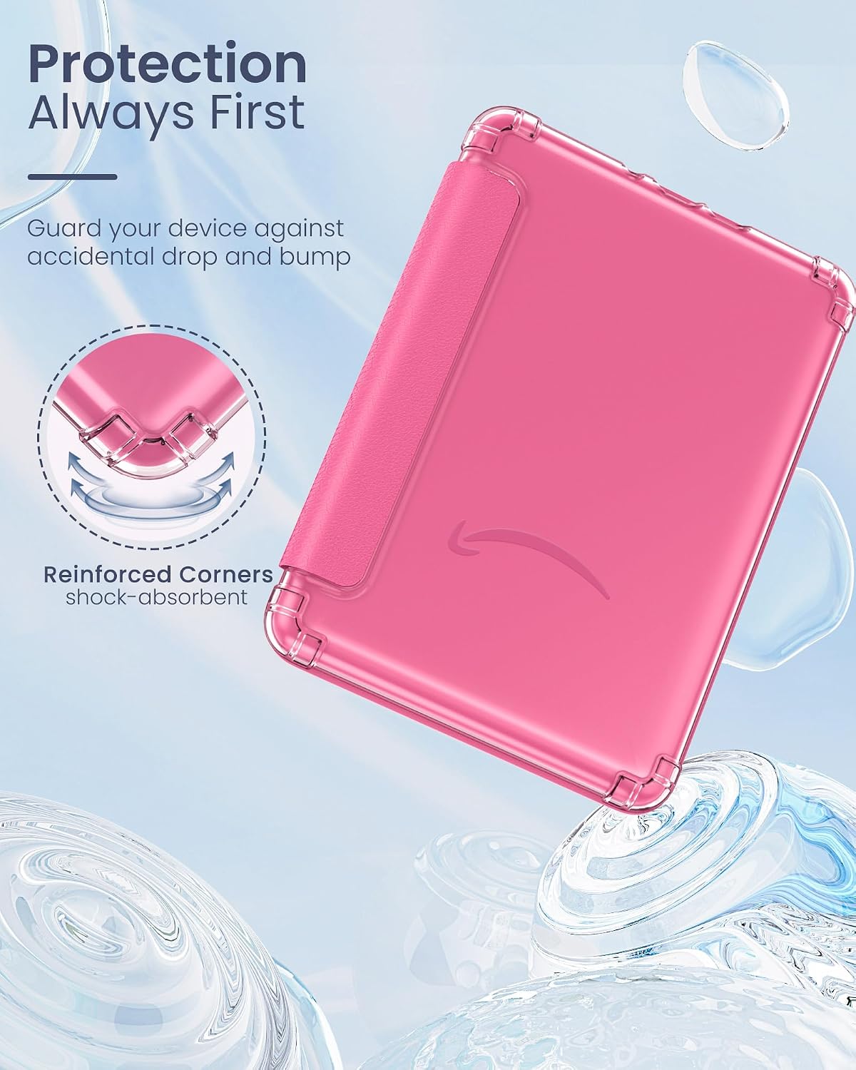 ESTUCHE MOKO PARA KINDLE PAPERWHITE 12ª GEN Y COLORSOFT 2024 FRAMBUESA - 3