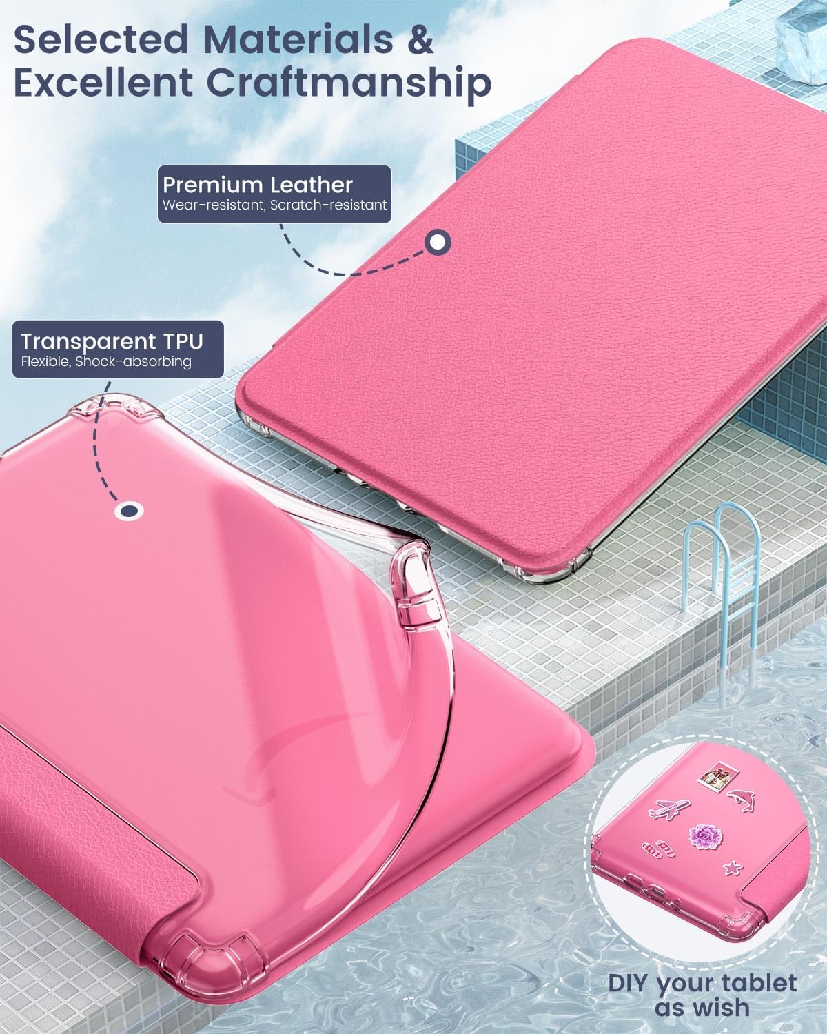 ESTUCHE MOKO PARA KINDLE PAPERWHITE 12ª GEN Y COLORSOFT 2024 FRAMBUESA - 4