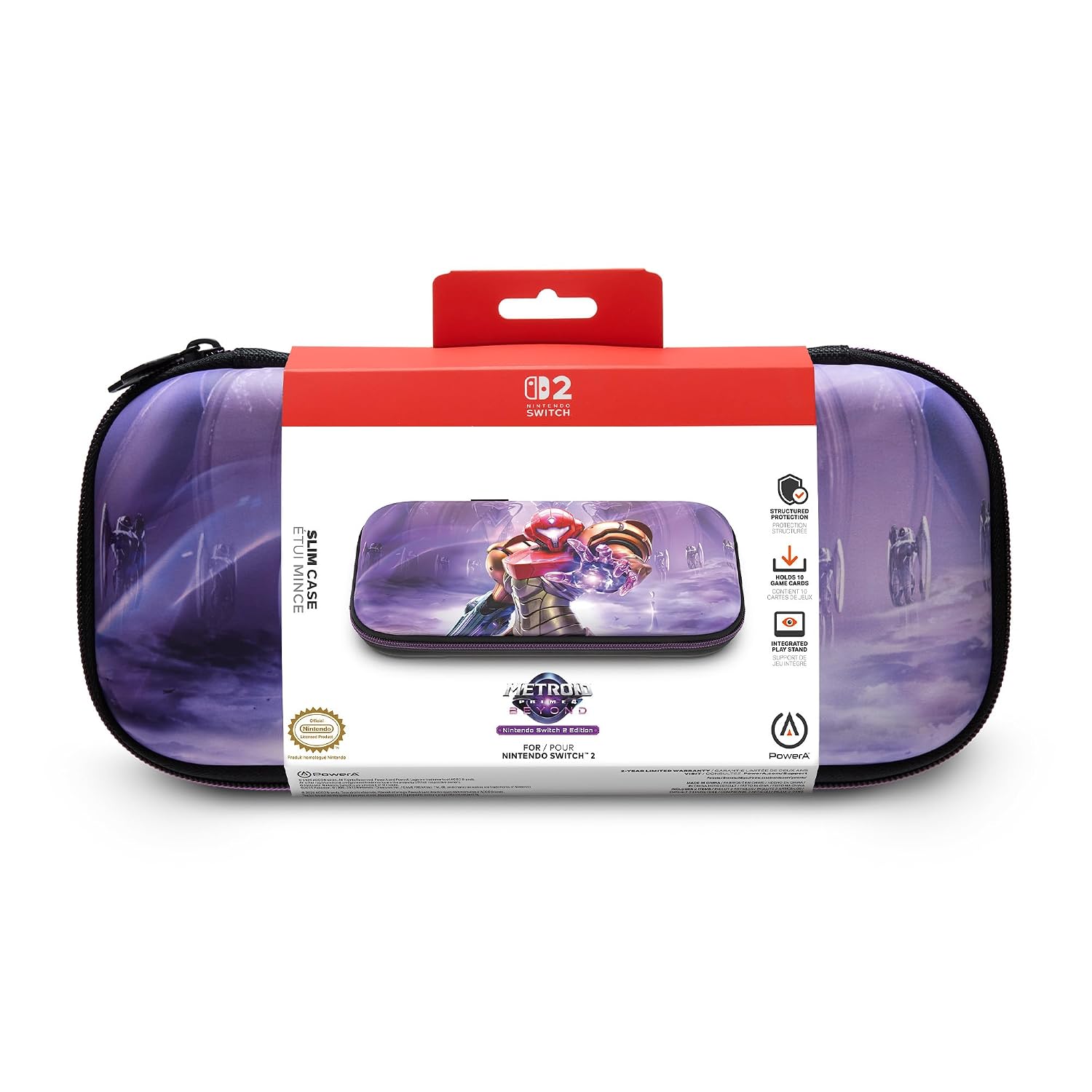 FUNDA POWERA SLIM CASE PARA NINTENDO SWITCH 2 METROID PRIME 4: BEYOND - 2