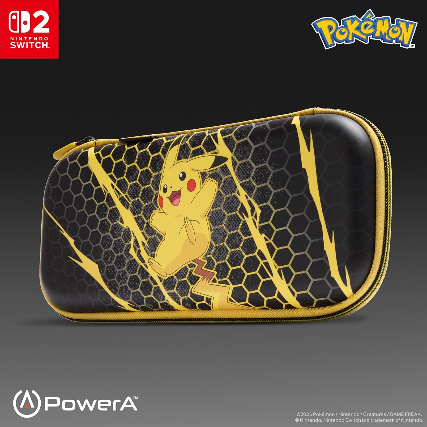 FUNDA POWERA SLIM CASE PARA NINTENDO SWITCH 2 PIKACHU STORM - 2