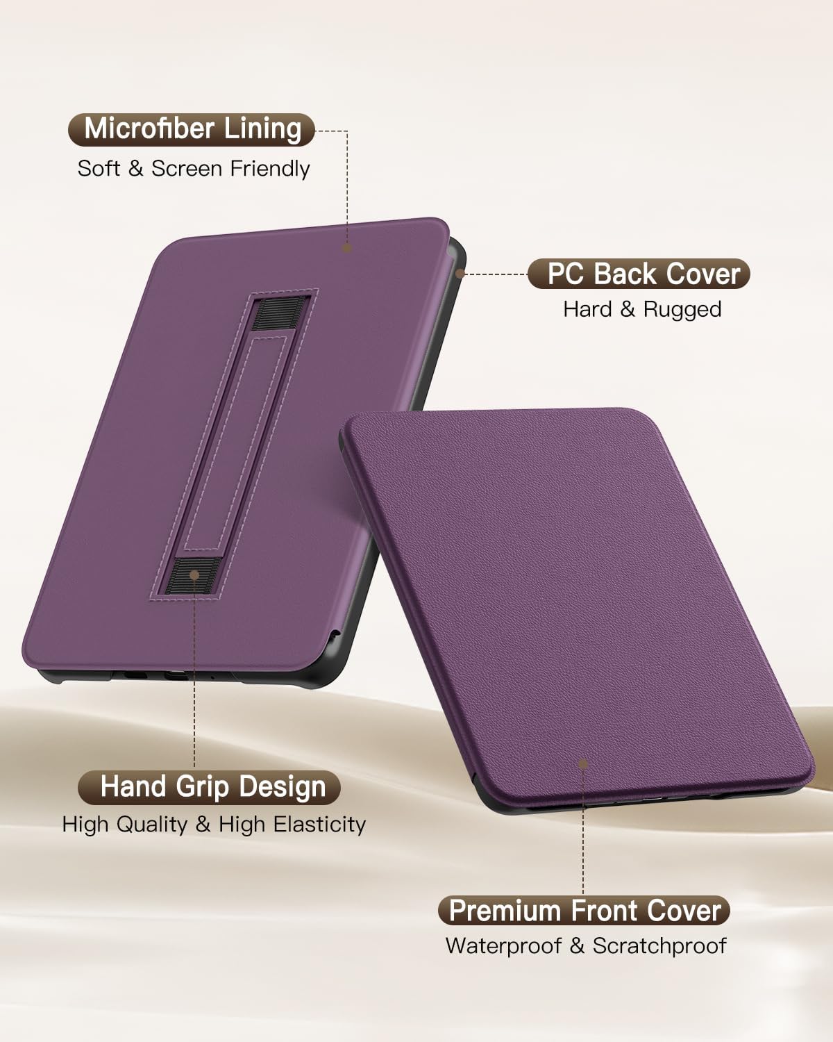 ESTUCHE MOKO PARA KINDLE PAPERWHITE 7' 12ª GEN 2024 DEEP PURPLE - 5