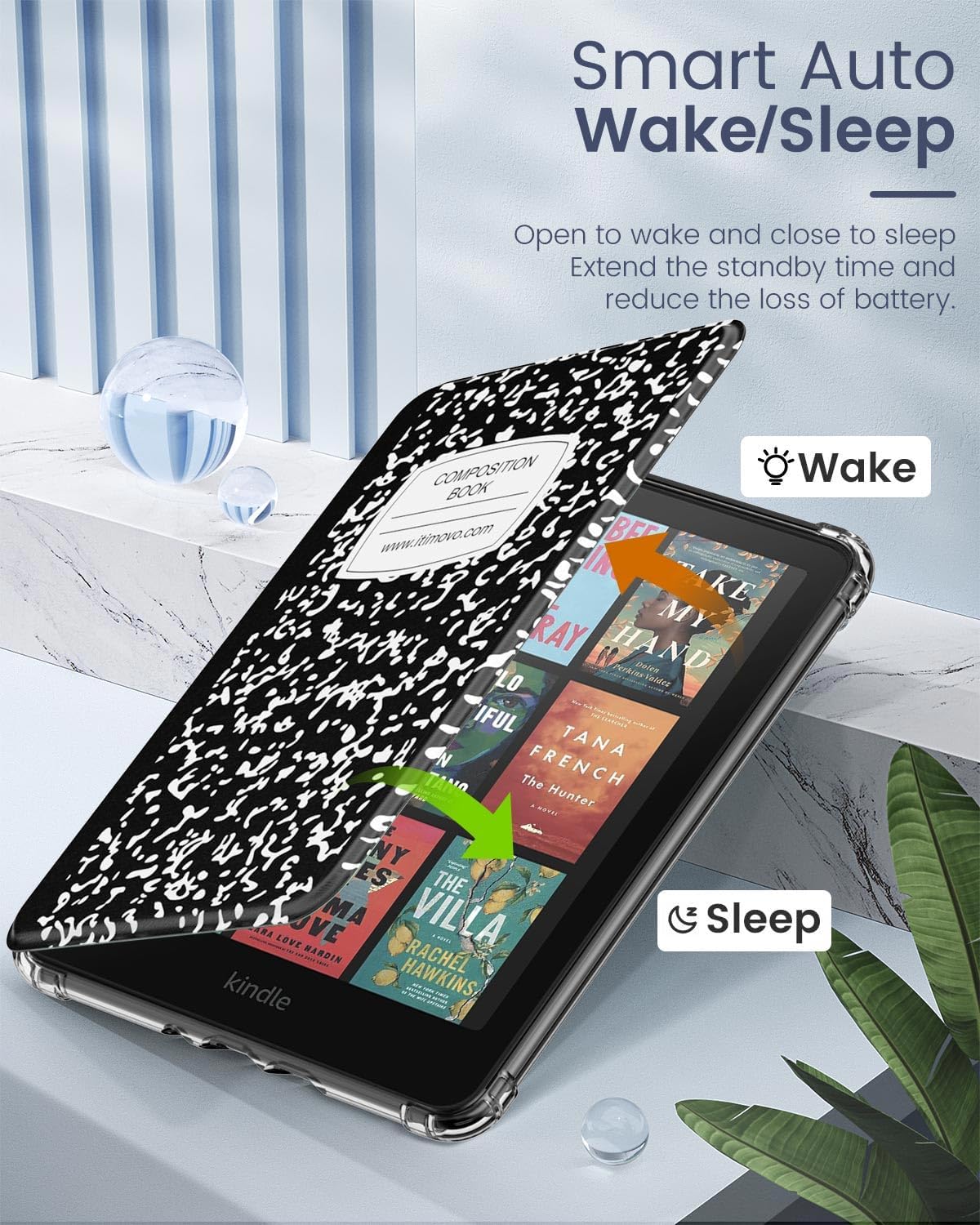 ESTUCHE MOKO PARA KINDLE PAPERWHITE 7' 12ª GEN Y COLORSOFT 2024 NEGRO - 5