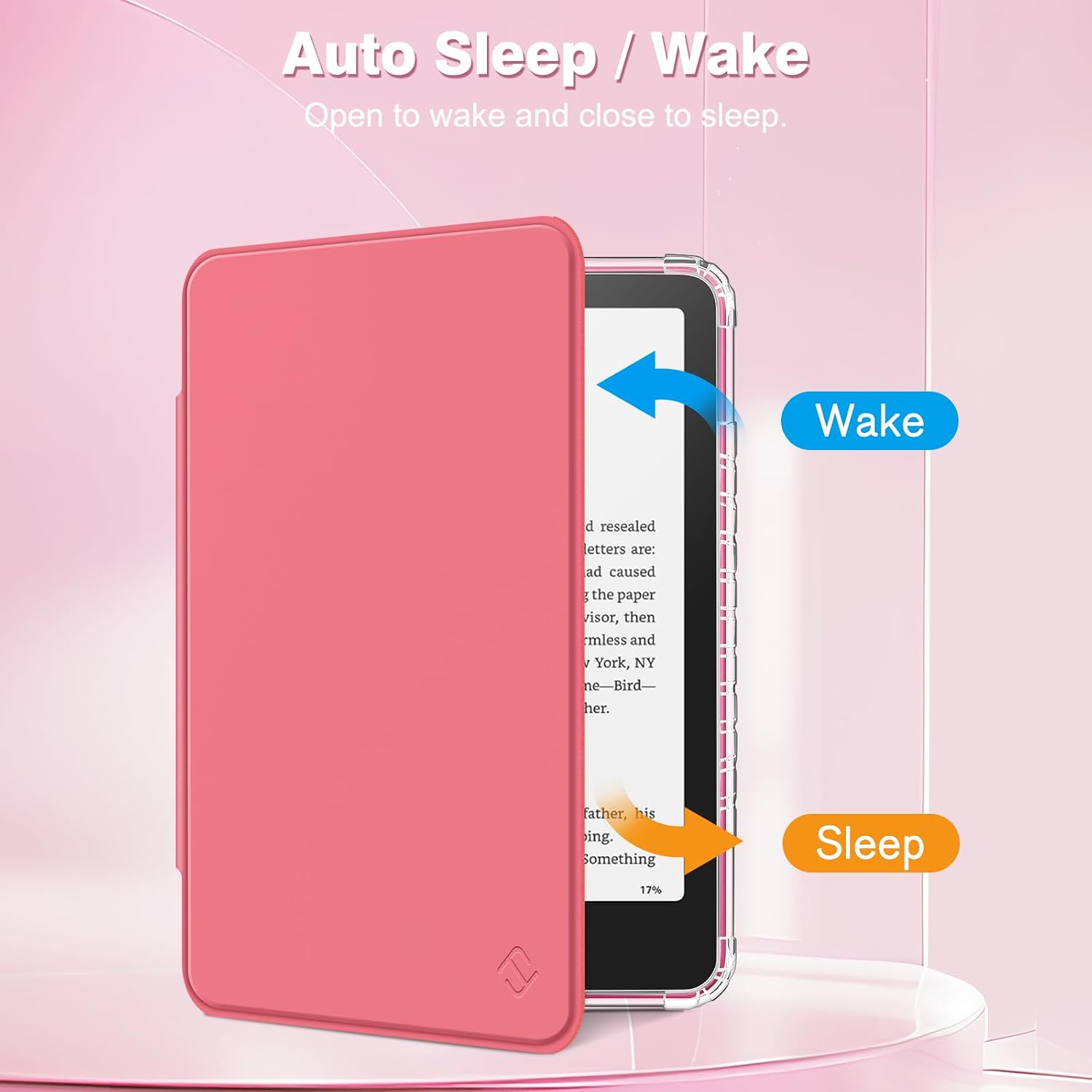 ESTUCHE FINTIE TRANSPARENTE PARA KINDLE PAPERWHITE 7' 12ª GEN 2024 Y KINDLE COLORSOFT - 3