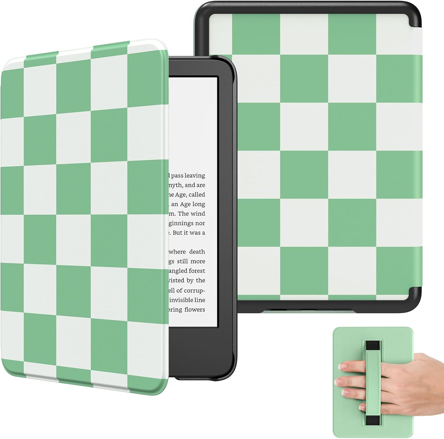 ESTUCHE MOKO PARA LECTOR ELECTRÓNICO 6' 11ª GENERACIÓN 2024/2022 CUADRO VERDE - 1