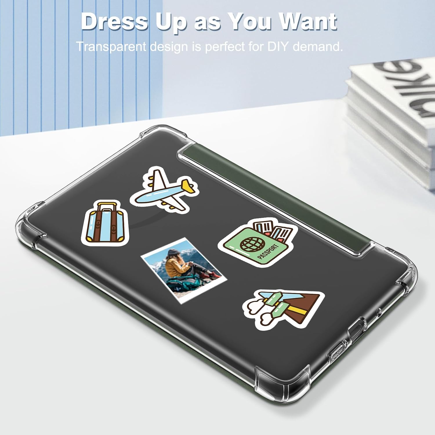 ESTUCHE FINTIE SLIM TPU PARA KINDLE 6' 11ª GENERACIÓN 2024/2022 VERDE ACEITUNA - 5