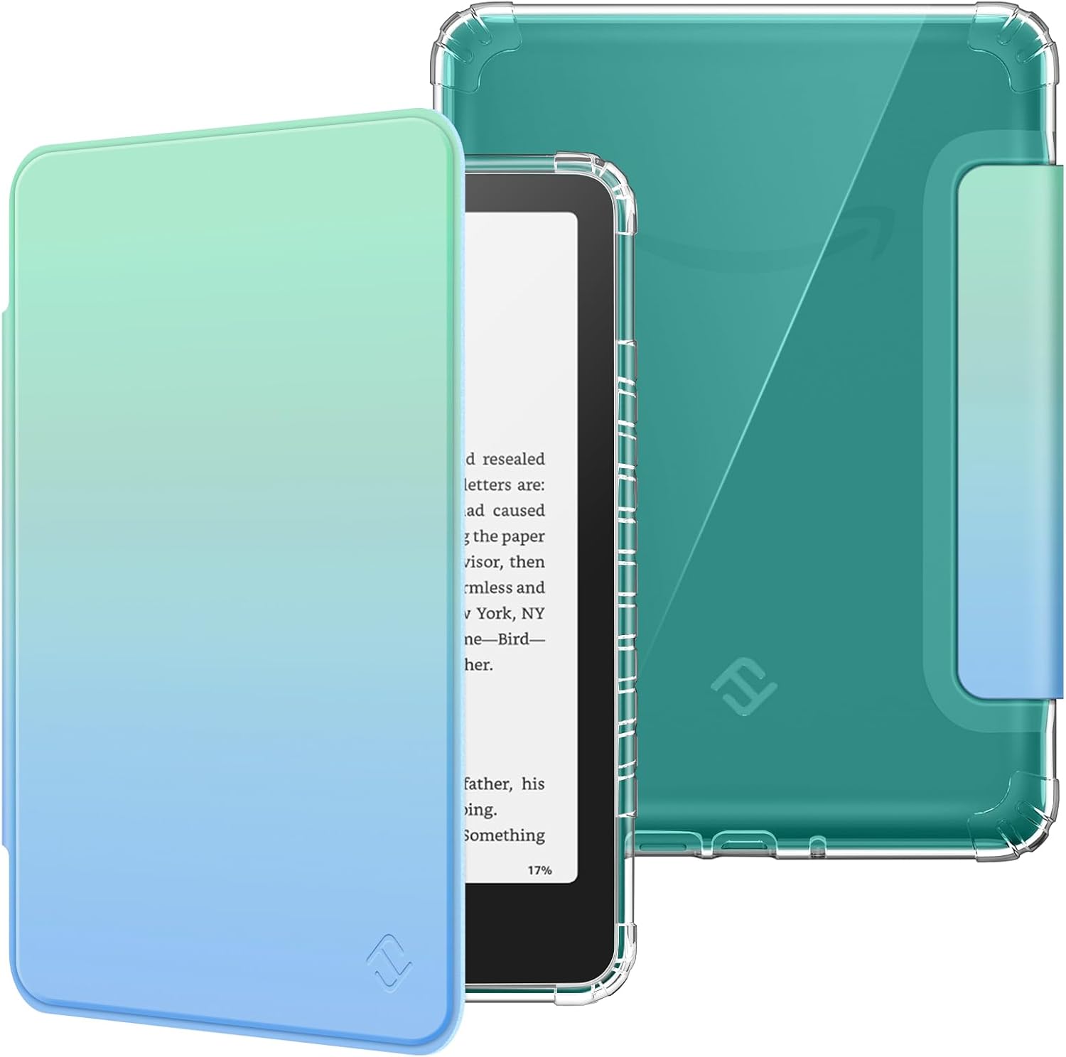 ESTUCHE FINTIE TRANSPARENTE PARA KINDLE PAPERWHITE 7' 12ª GEN 2024 Y KINDLE COLORSOFT - 1