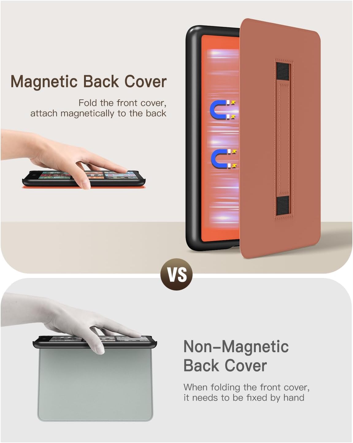 ESTUCHE MOKO PARA KINDLE PAPERWHITE 7' 12ª GEN 2024 Y COLORSOFT NARANJA - 4