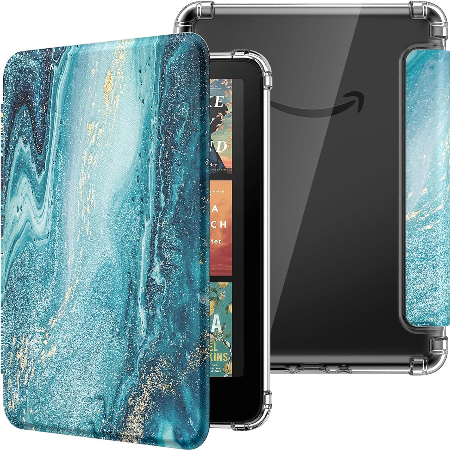 ESTUCHE MOKO PARA KINDLE PAPERWHITE 12ª GEN Y COLORSOFT 2024 TEXTURA DORADA - 1