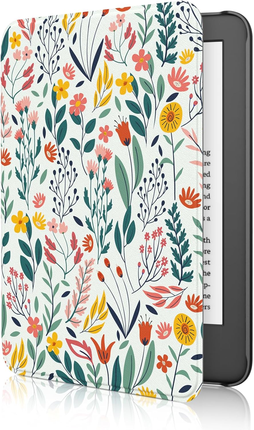 FUNDA MOKO PARA KINDLE BASIC 6' 11ª GEN 2024/2022 FLORES - 1