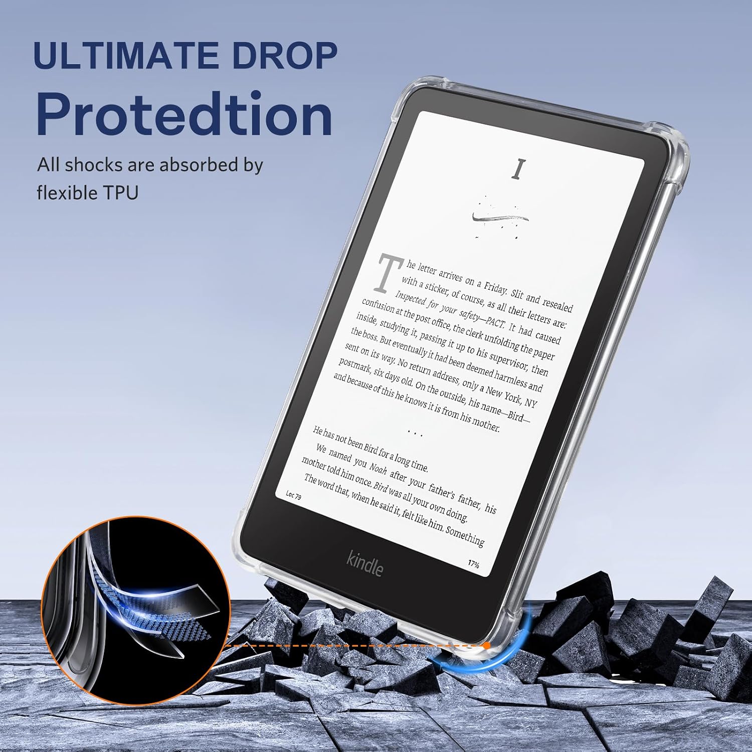 ESTUCHE IDLEHANDS CLEAR CASE 7 PULGADAS PARA KINDLE PAPERWHITE 12ª GEN 2024 - 5