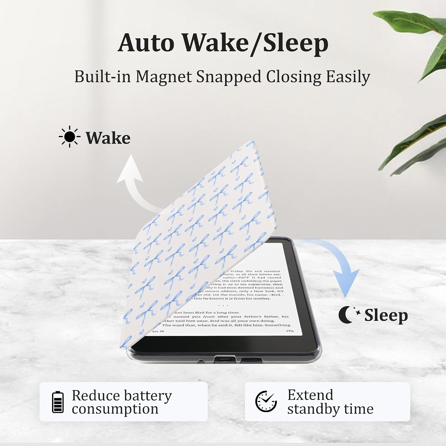 ESTUCHE TRANSPARENTE PARA KINDLE PAPERWHITE 7'' 12ª GEN 2024 Y COLORSOFT VANE OAK - 5