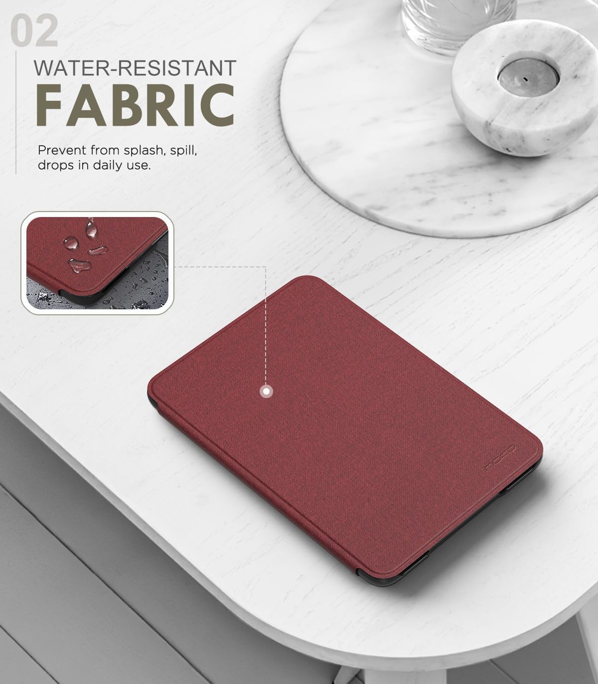 ESTUCHE MOKO PARA AMAZON KINDLE BASIC 6' 11ª GEN 2024/2022 DENIM VINO - 3