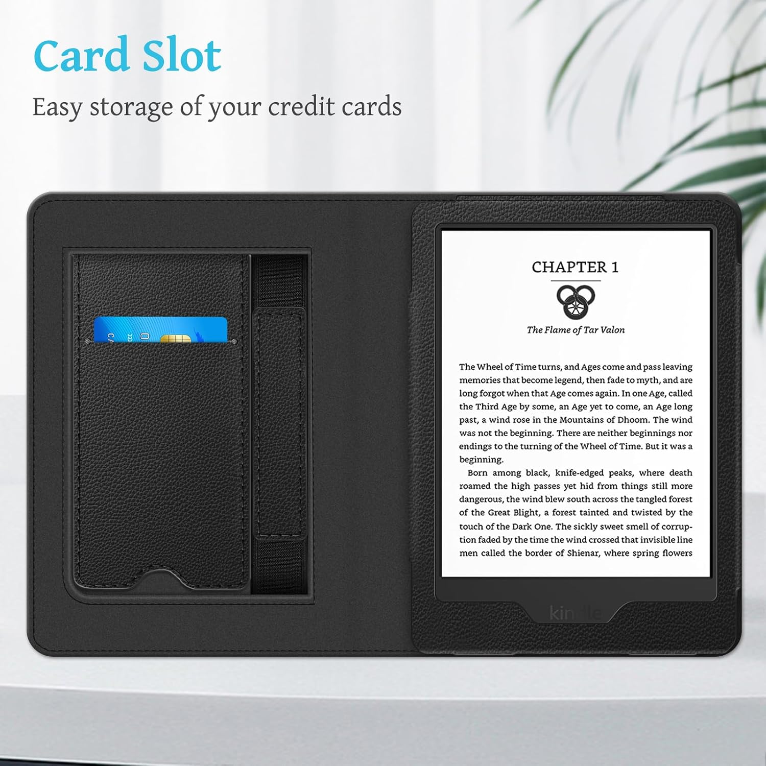 ESTUCHE FINTIE STAND PARA KINDLE 6' 11ª GENERACIÓN 2024/2022 NEGRO - 5