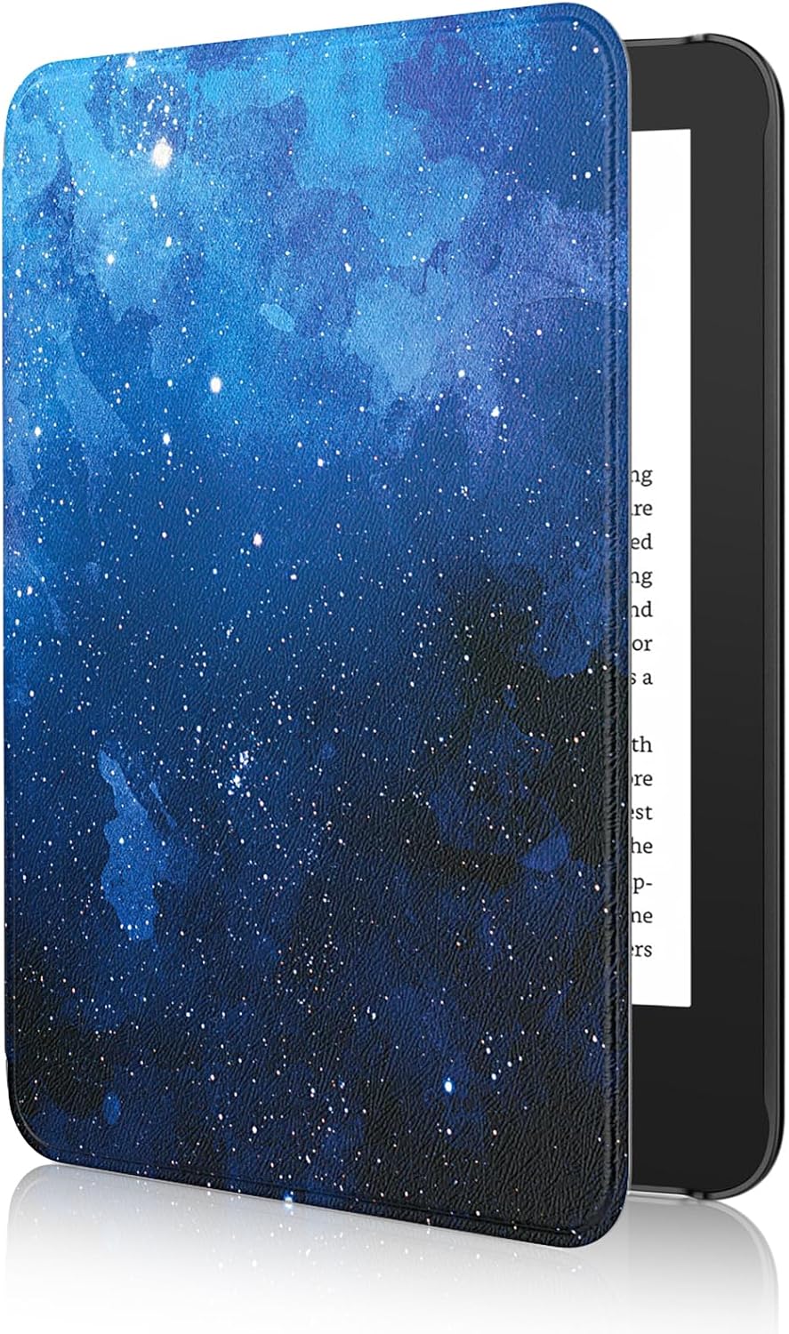 ESTUCHE MOKO PARA AMAZON KINDLE BASIC 6' 11ª GEN 2024/2022 AZUL ESTRELLADO - 1