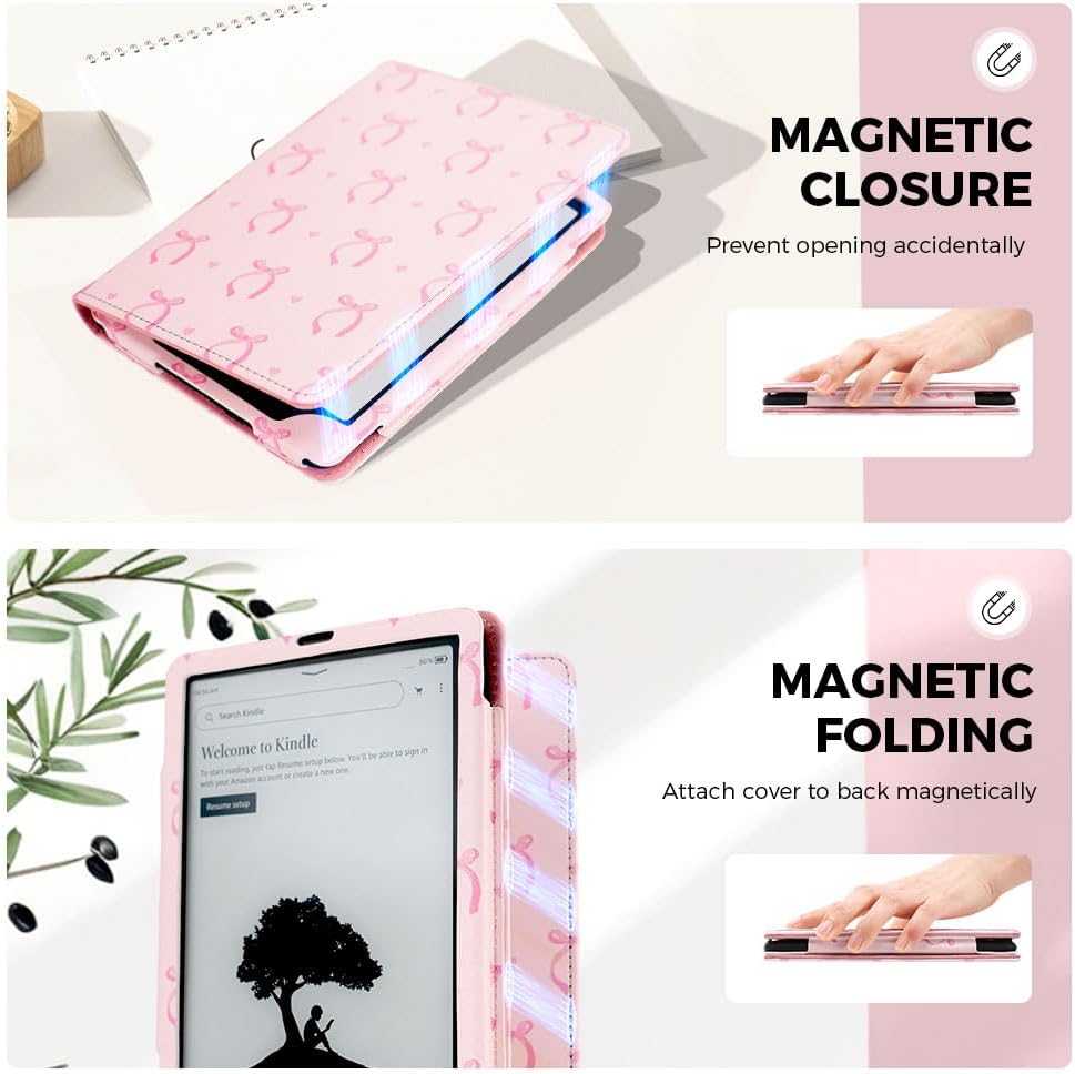 ESTUCHE PARA KINDLE PAPERWHITE 7'/6.8' EJU LAZO ROSADO - 3