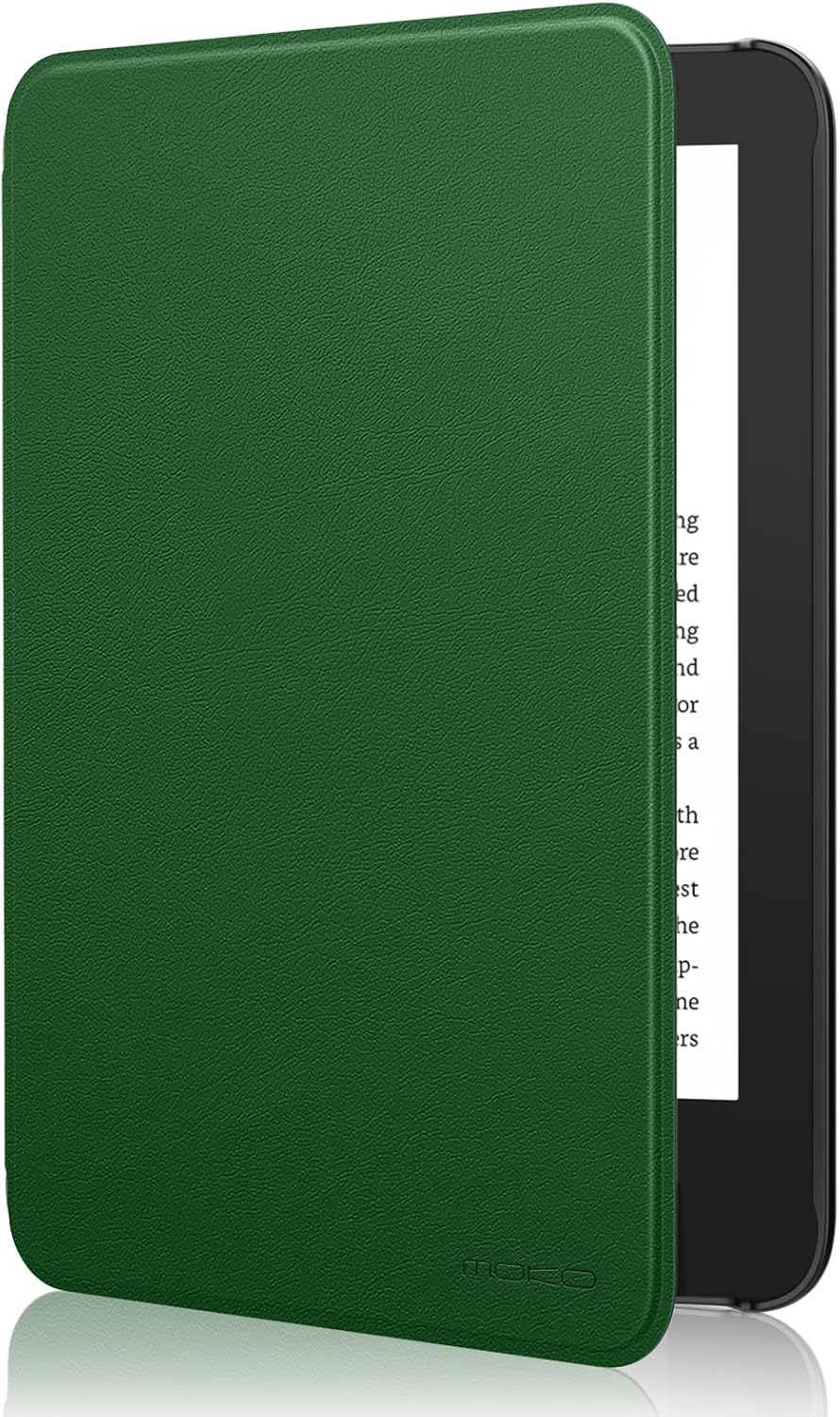 ESTUCHE MOKO PARA AMAZON KINDLE BASIC 6' 11ª GEN 2024/2022 VERDE HOJA DE LOTO - 1