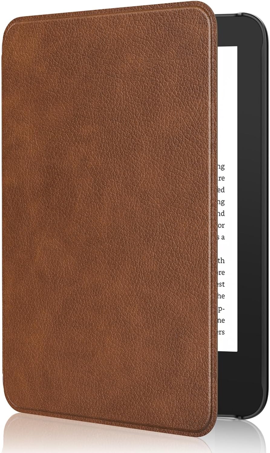 FUNDA MOKO PARA AMAZON KINDLE BASIC 11ª GEN 6 PULGADAS 2024/2022 MARRÓN - 1