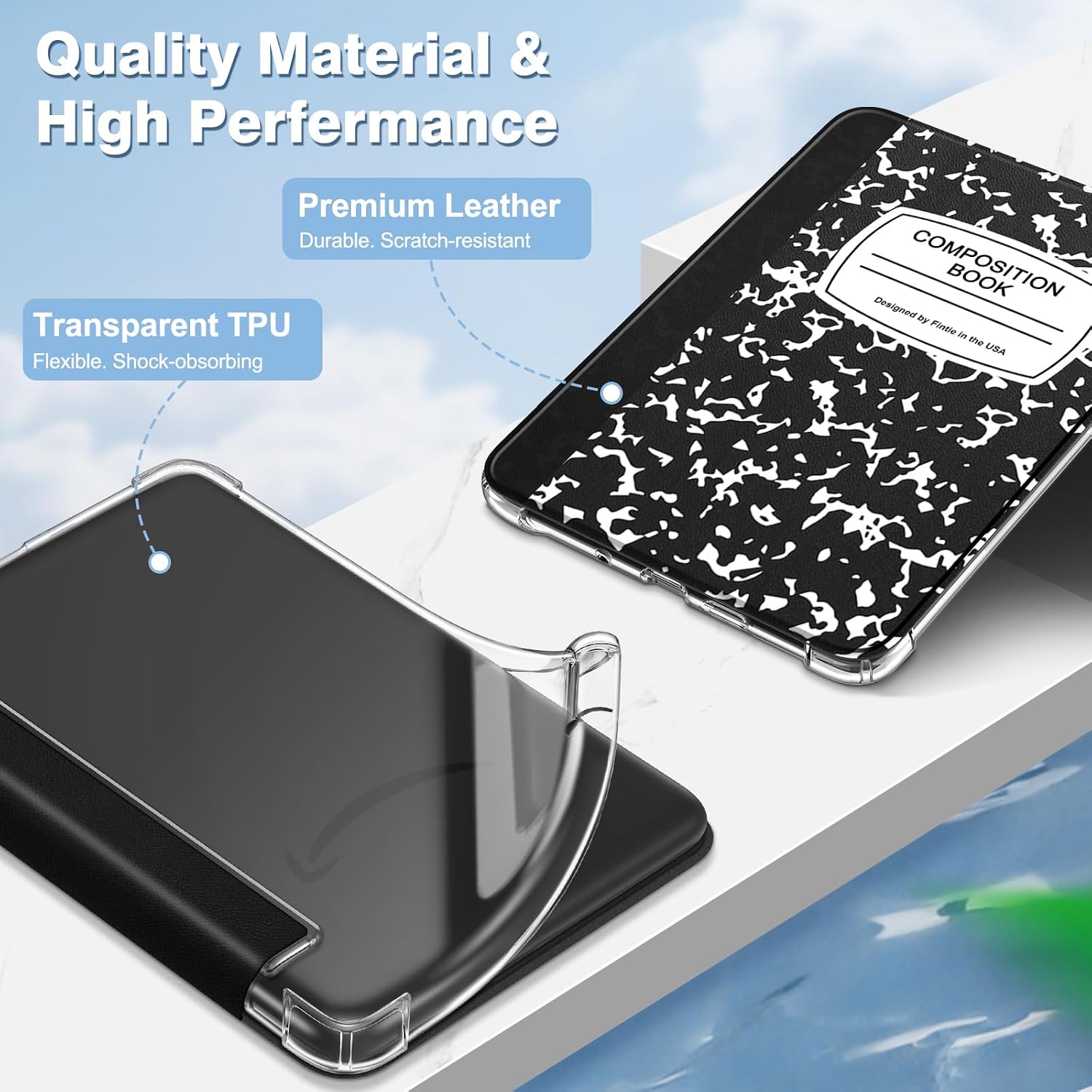 ESTUCHE FINTIE SLIM TPU PARA KINDLE 6' 11ª GENERACIÓN 2024/2022 - 4