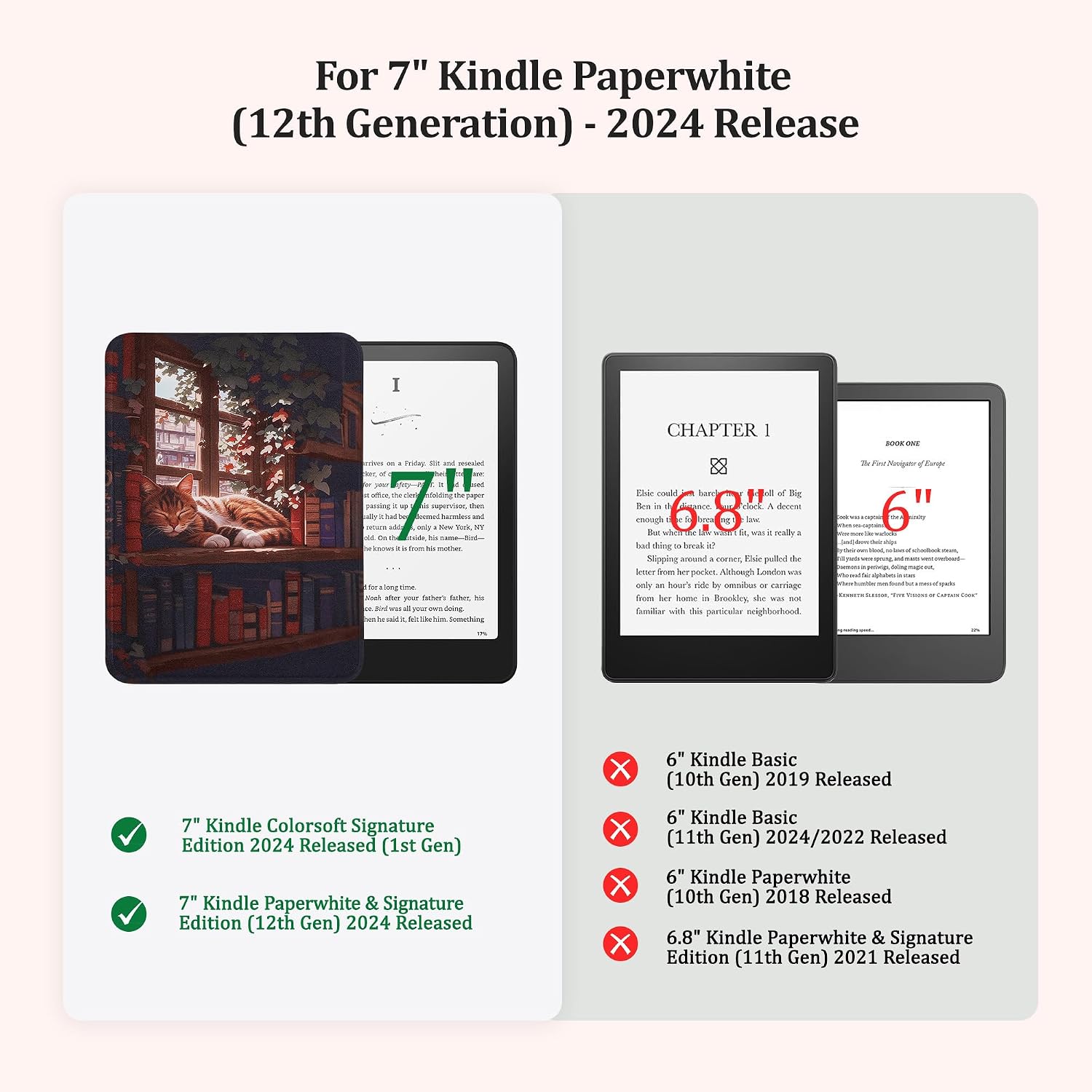 ESTUCHE TRANSPARENTE PARA KINDLE PAPERWHITE 7'' 12ª GEN 2024 VANE OAK - 2