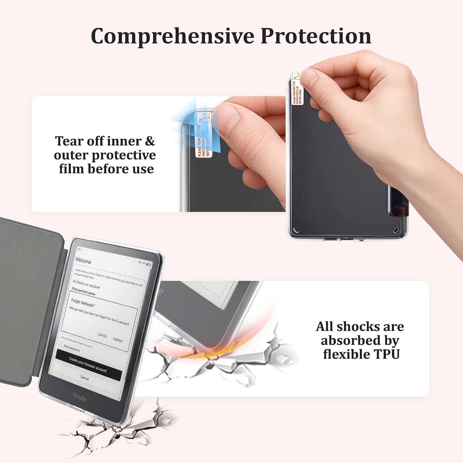 ESTUCHE TRANSPARENTE PARA KINDLE PAPERWHITE 7'' 12ª GEN 2024 VANE OAK - 3