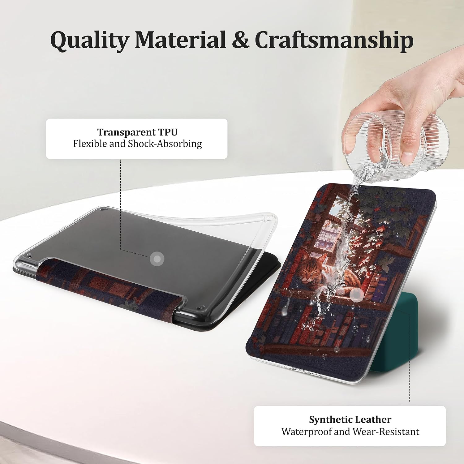 ESTUCHE TRANSPARENTE PARA KINDLE PAPERWHITE 7'' 12ª GEN 2024 VANE OAK - 4