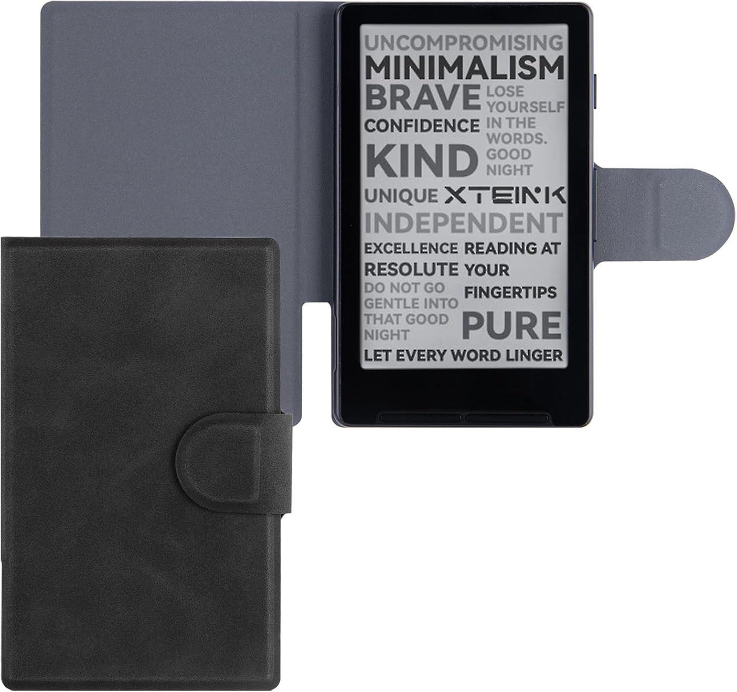 ESTUCHE MAGNÉTICO BOZHUORUI PARA XTEINK X4 CUERO PU NEGRO - 1