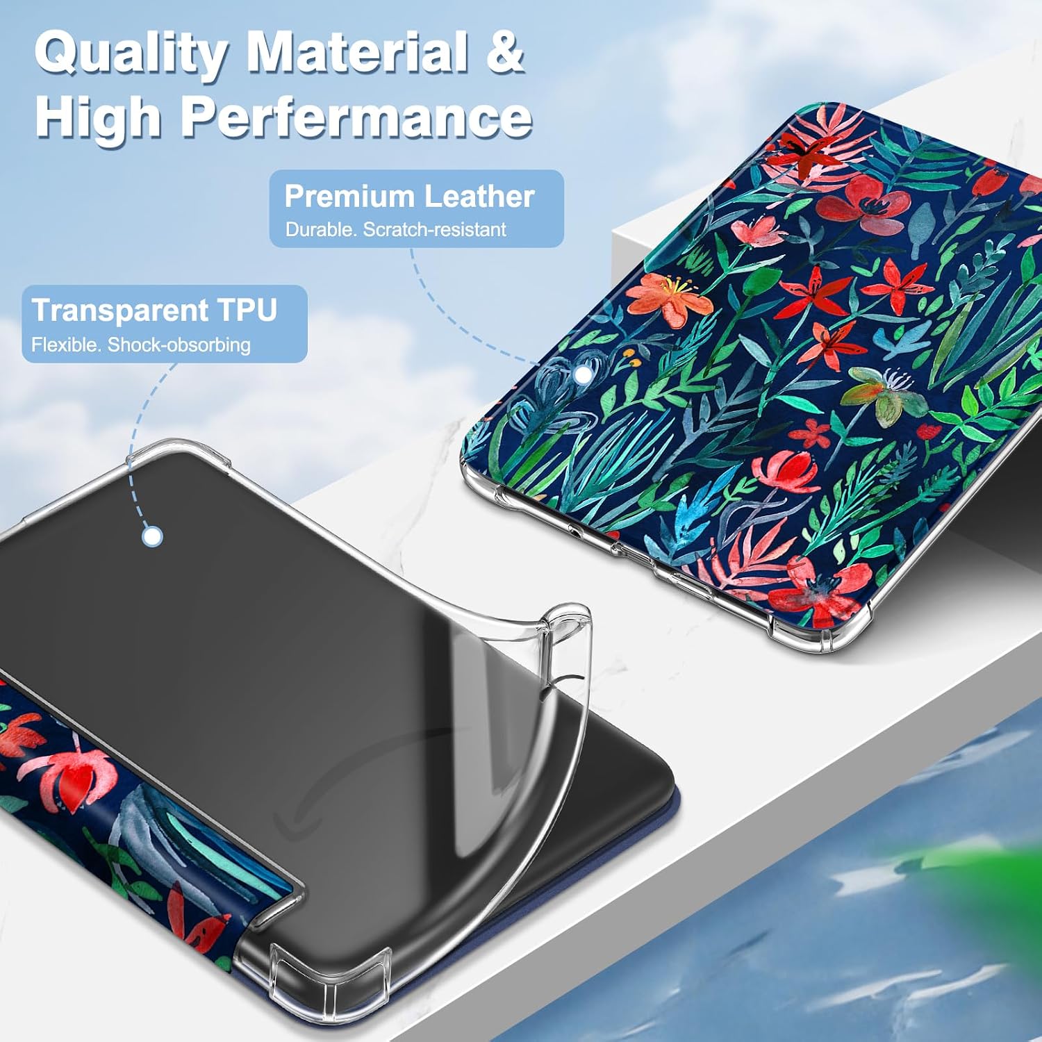 ESTUCHE FINTIE SLIM TPU PARA KINDLE 6' 11ª GENERACIÓN 2024/2022 JUNGLE NIGHT - 4