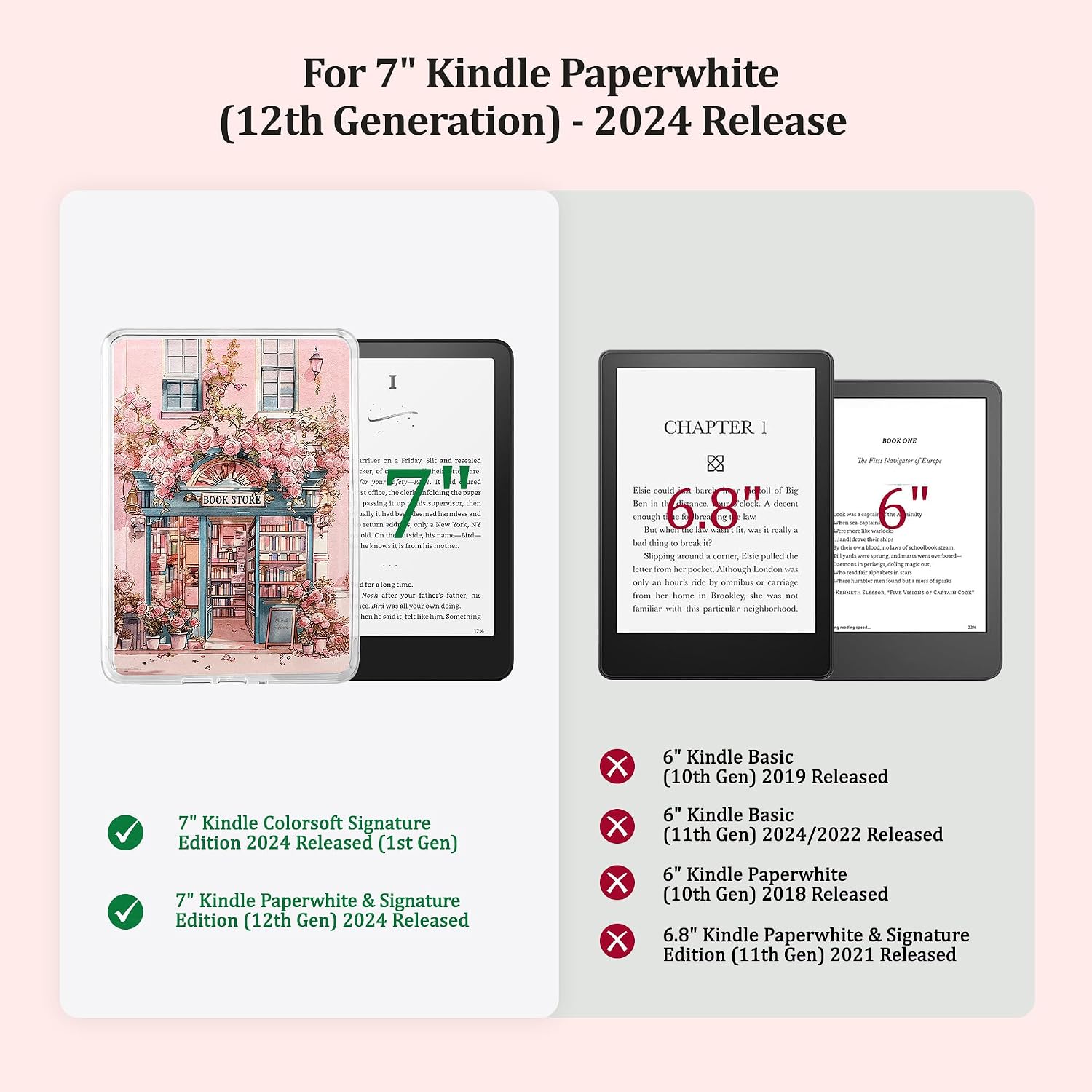 ESTUCHE TRASERO PARA KINDLE PAPERWHITE 12ª GEN Y COLORSOFT 7'' VANE OAK - 2