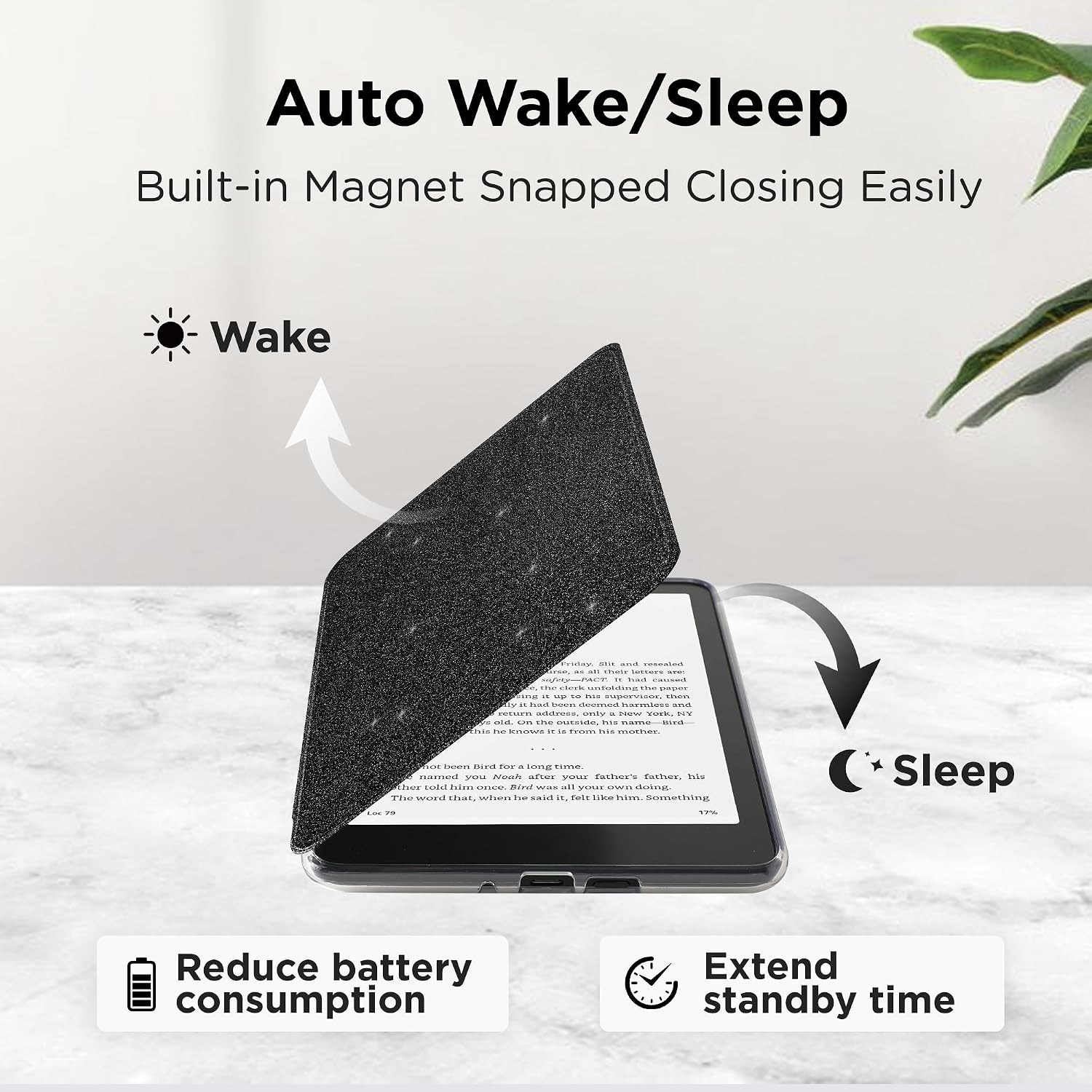 ESTUCHE TRANSPARENTE PARA KINDLE PAPERWHITE 7'' 12ª GEN 2024 Y COLORSOFT VANE OAK - 5