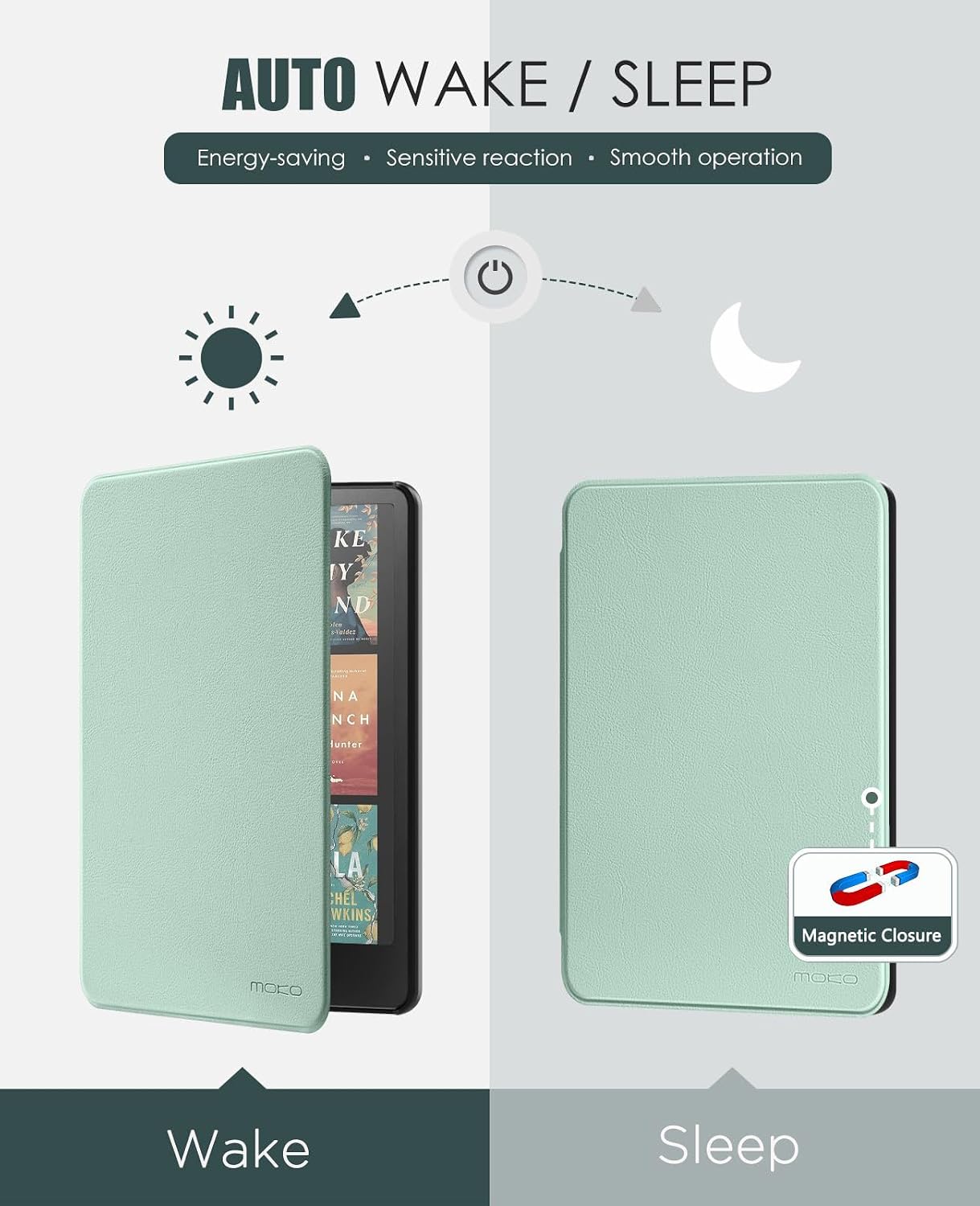 ESTUCHE MOKO PARA KINDLE PAPERWHITE 7' 12ª GEN Y COLORSOFT 2024 AGAVE - 5