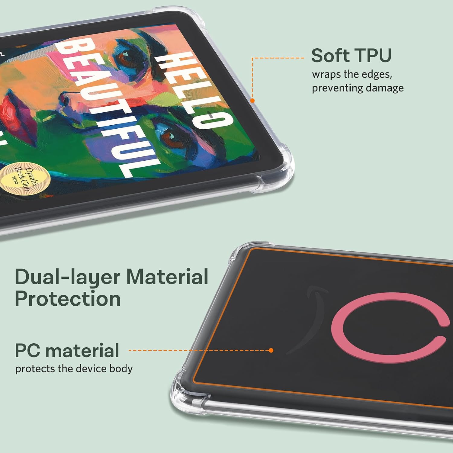 ESTUCHE TRANSPARENTE PARA KINDLE PAPERWHITE 7' 12ª GEN Y KINDLE COLORSOFT IDLEHANDS - 3