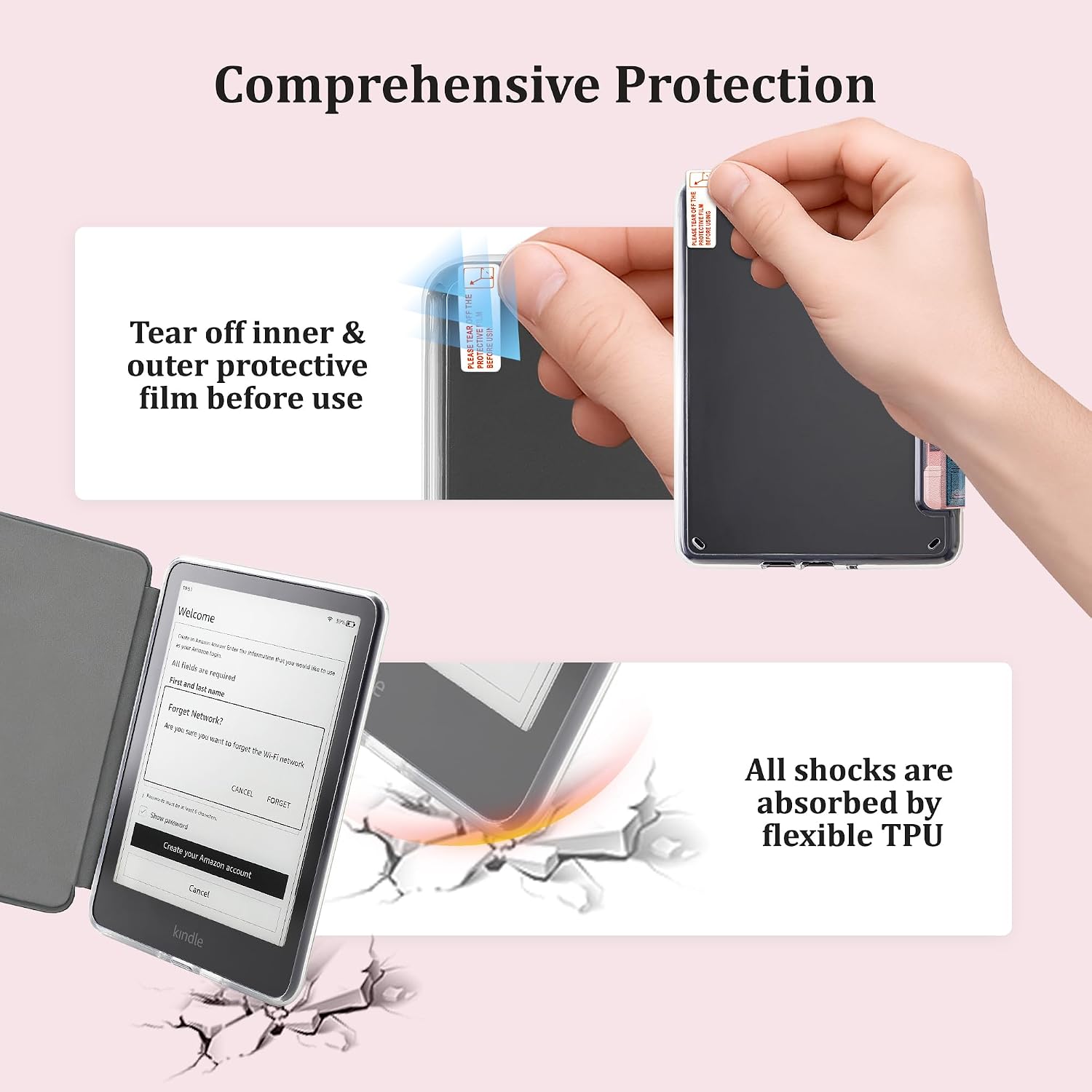 ESTUCHE TRANSPARENTE PARA KINDLE PAPERWHITE 7'' 12ª GEN 2024 VANE OAK - 3