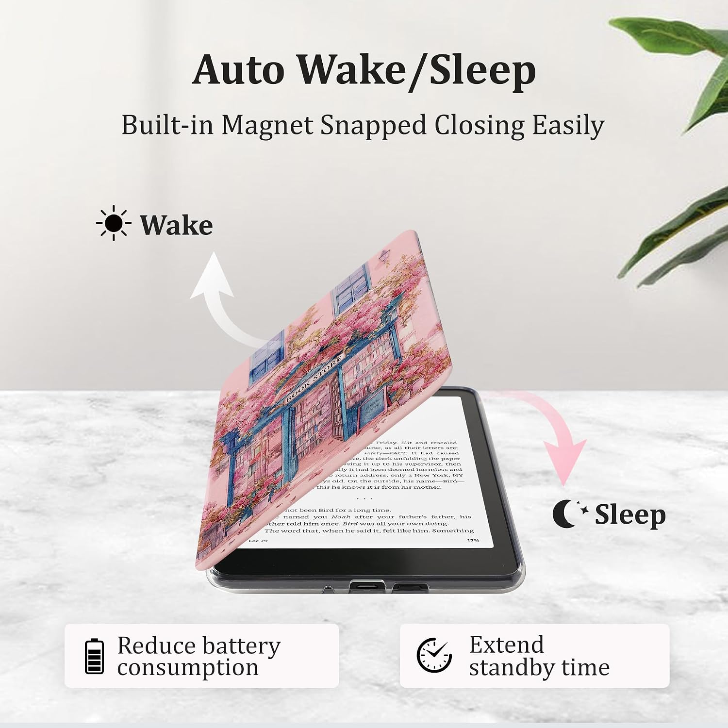 ESTUCHE TRANSPARENTE PARA KINDLE PAPERWHITE 7'' 12ª GEN 2024 VANE OAK - 5